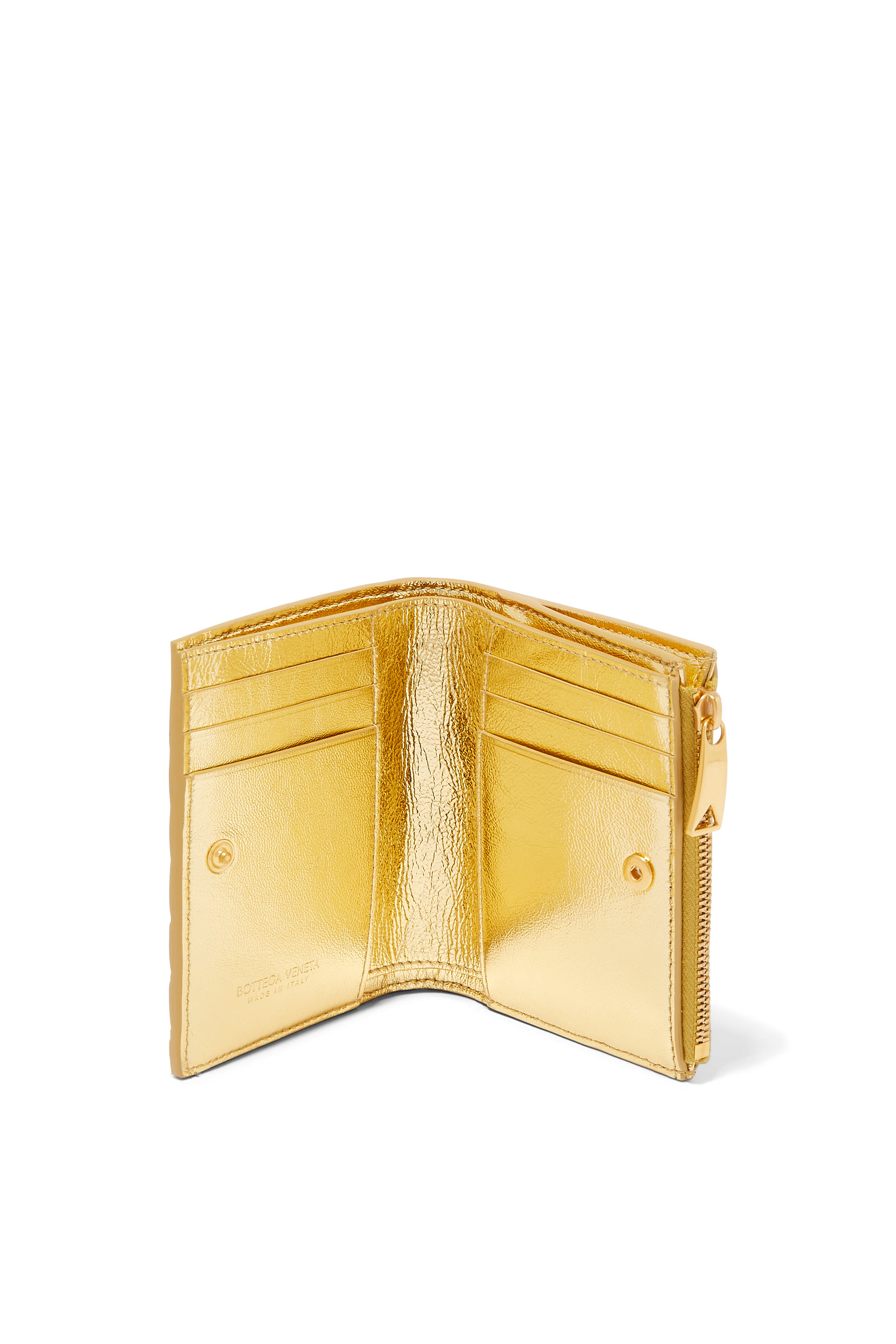 محفظة صغيرة ثنائية الطي بسحاب