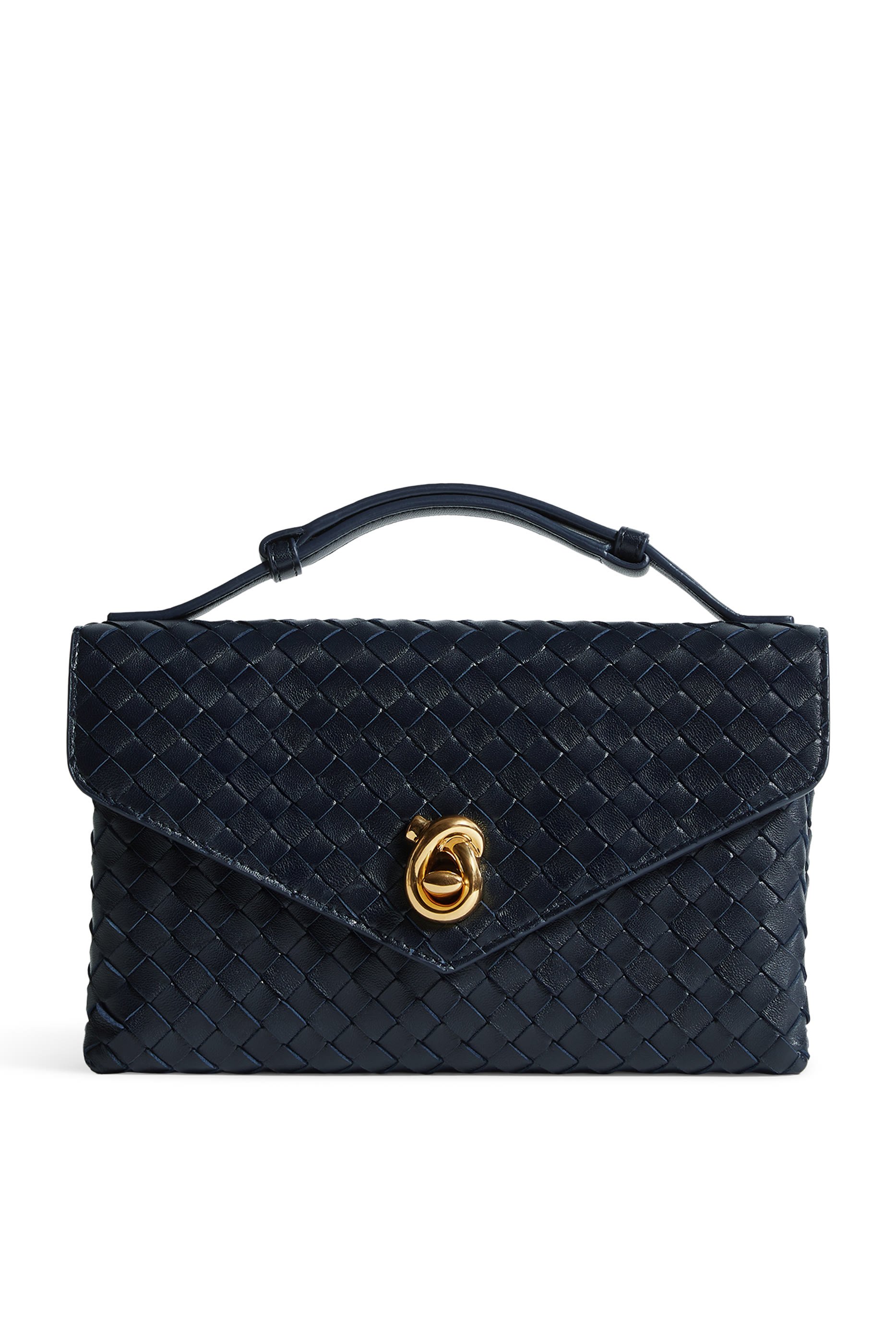 حقيبة كروس بقفل على شكل عقدة