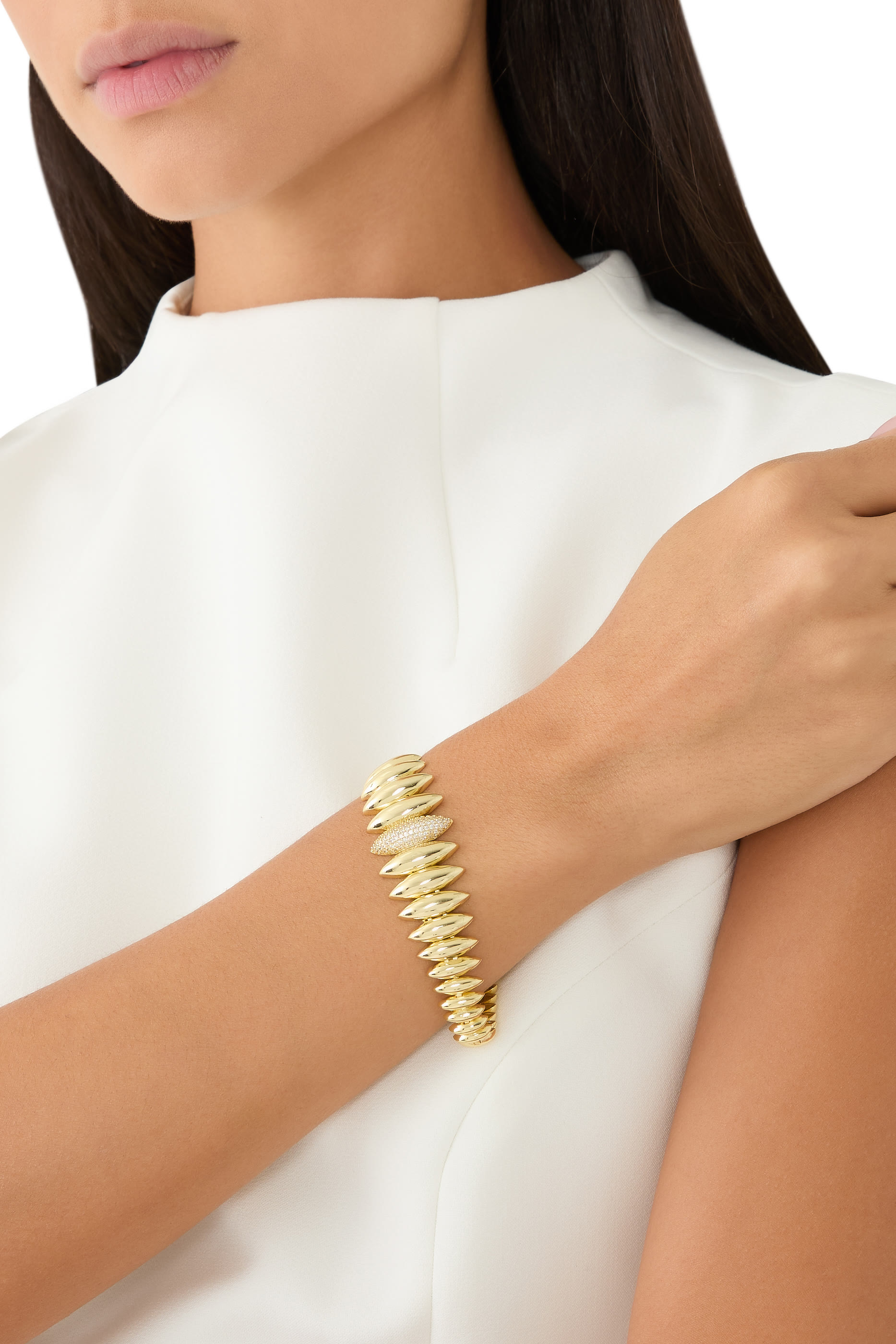 سوار مرصع بأحجار زركونيا