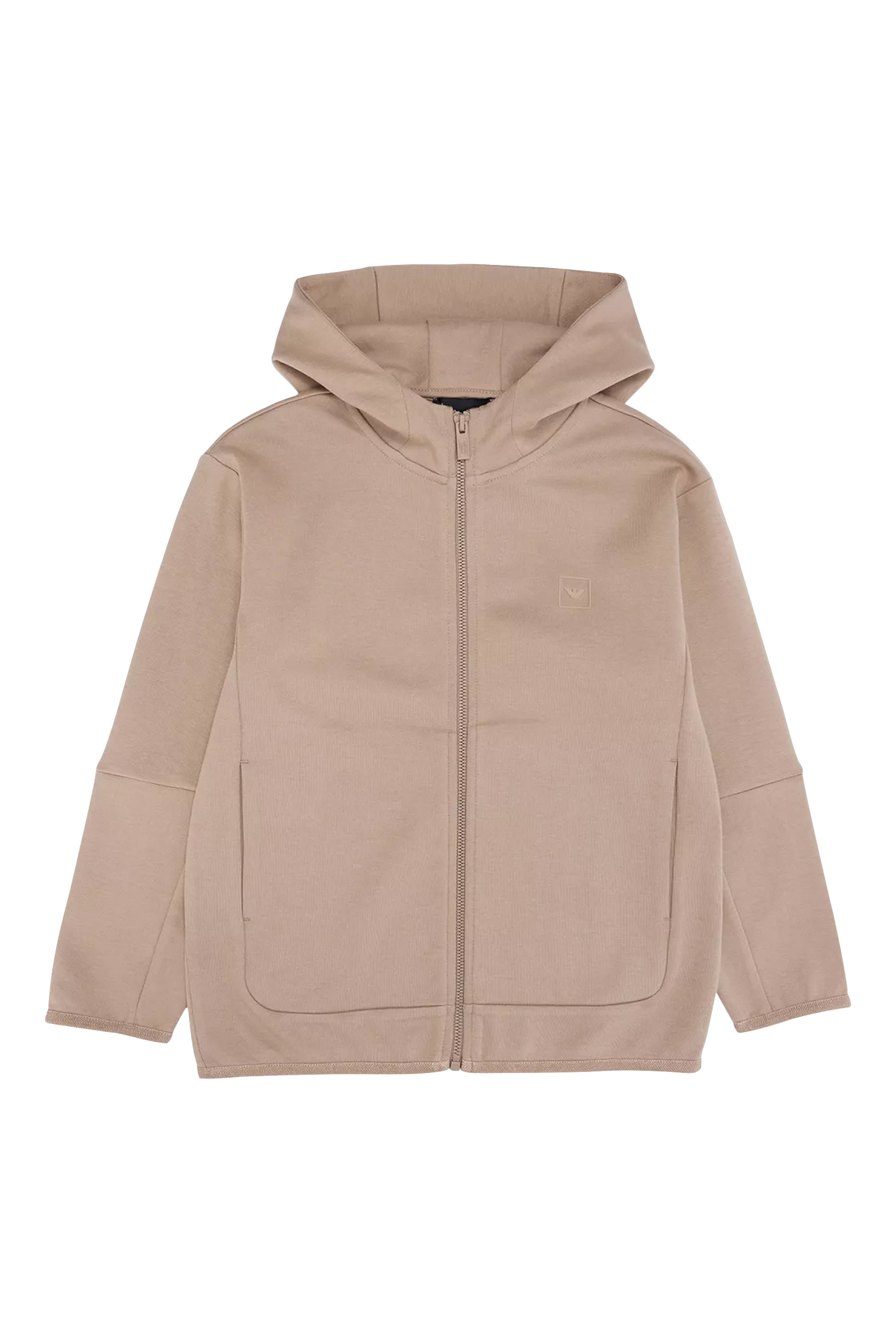 سويت شيرت بغطاء للرأس وشعار الماركة للأطفال