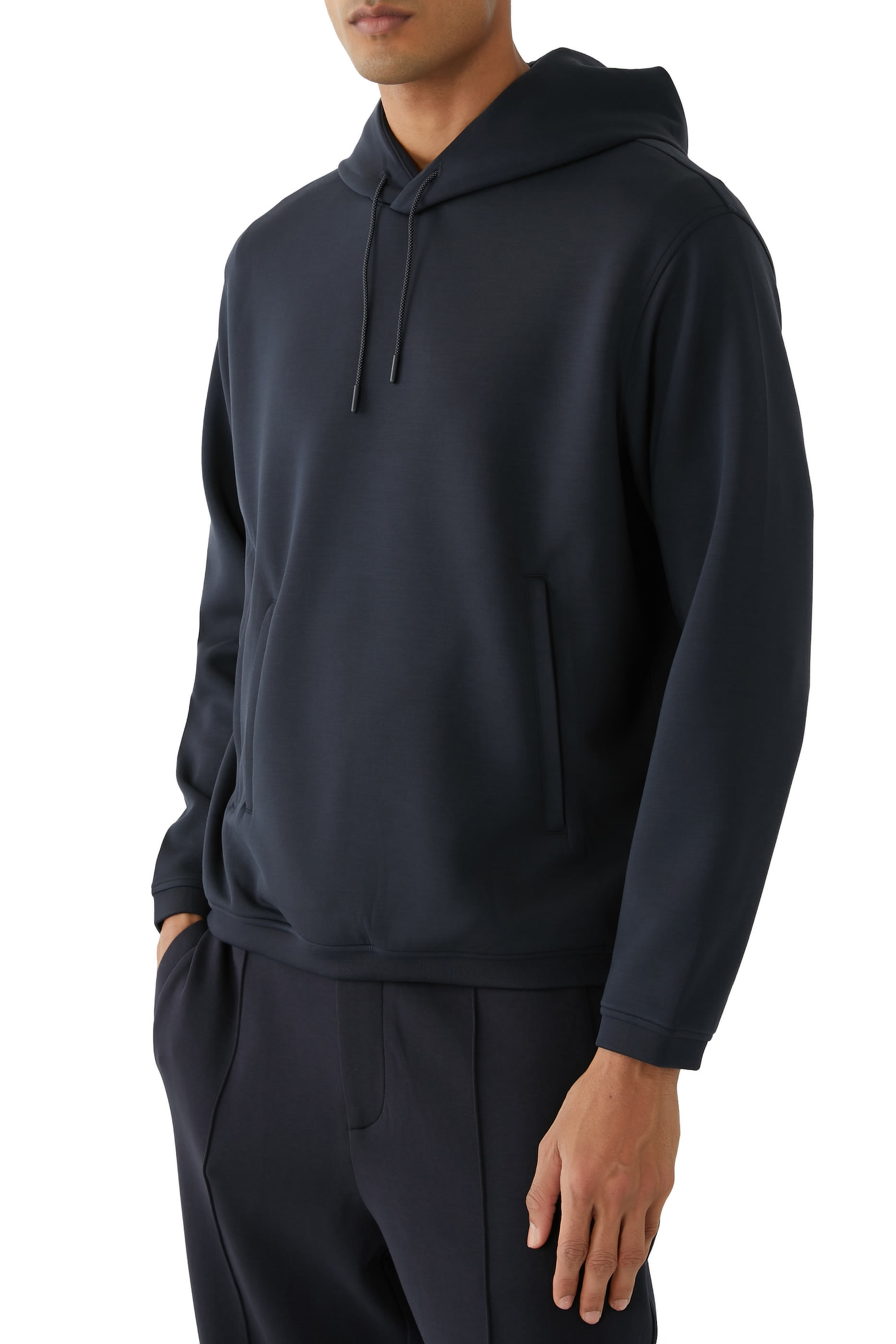 هودي جرسيه برقعة بشعار الماركة