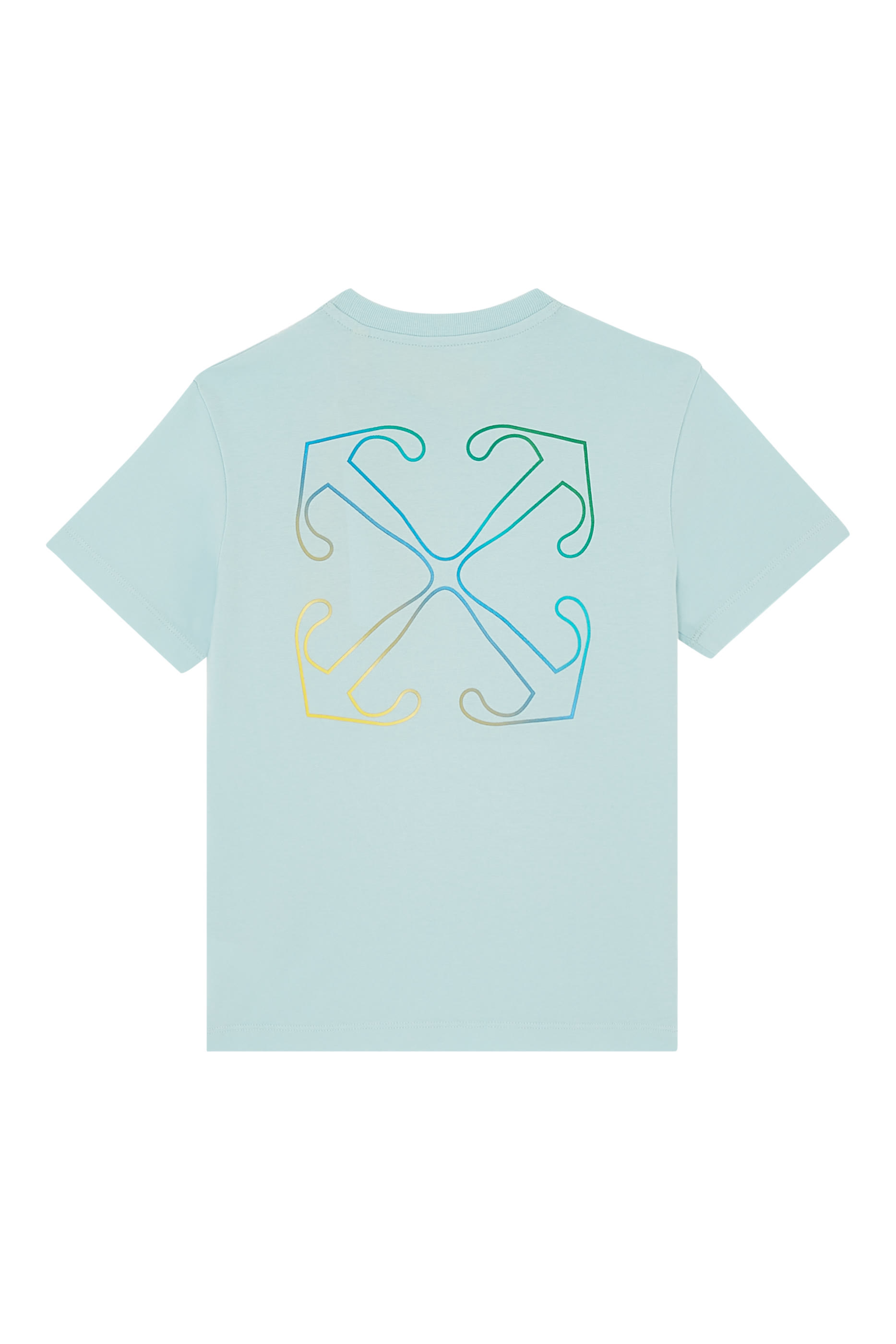 تيشيرت بطبعات شعار الأسهم متعدد الألوان للأطفال