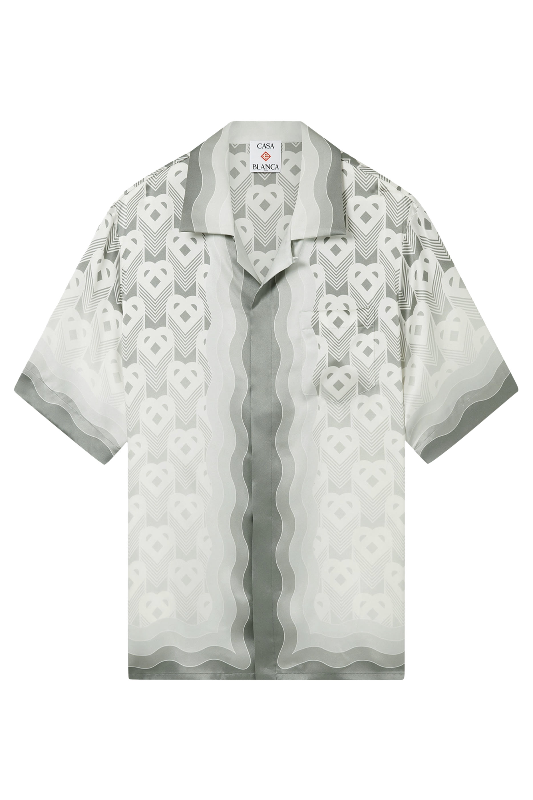 تيشيرت بلون متدرج وحروف شعار الماركة