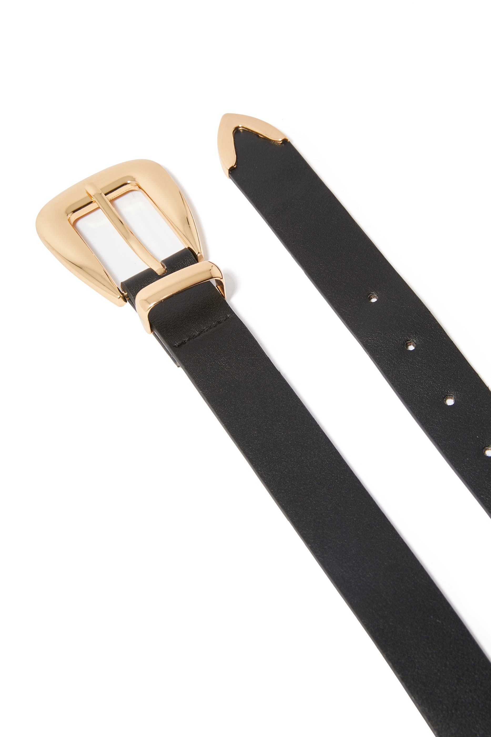 حزام بإبزيم بتصميم بيضاوي