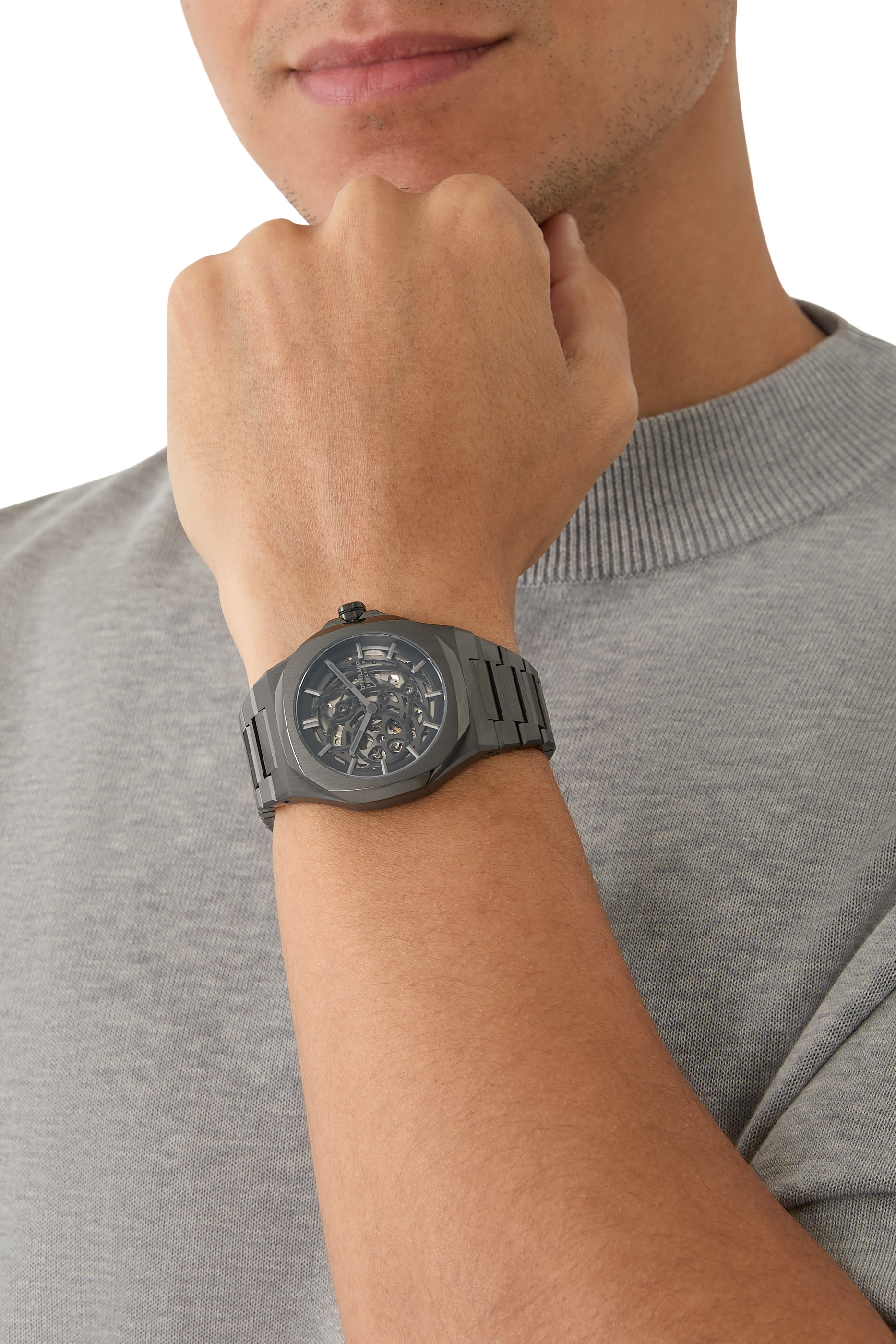 ساعة سكيليتون 41.5 مم ميكانيكية