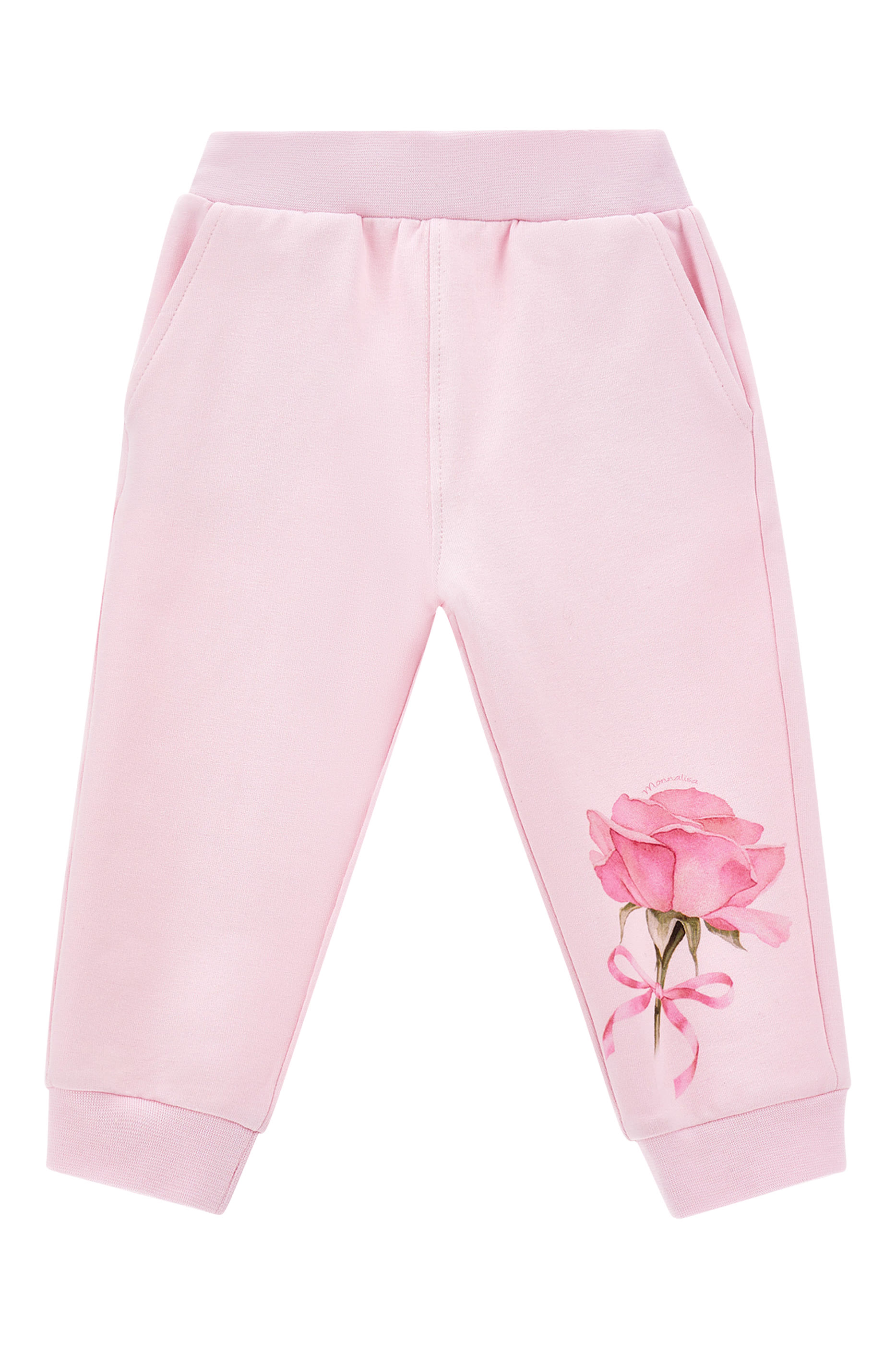 بنطال رياضي بطبعات زهور للأطفال