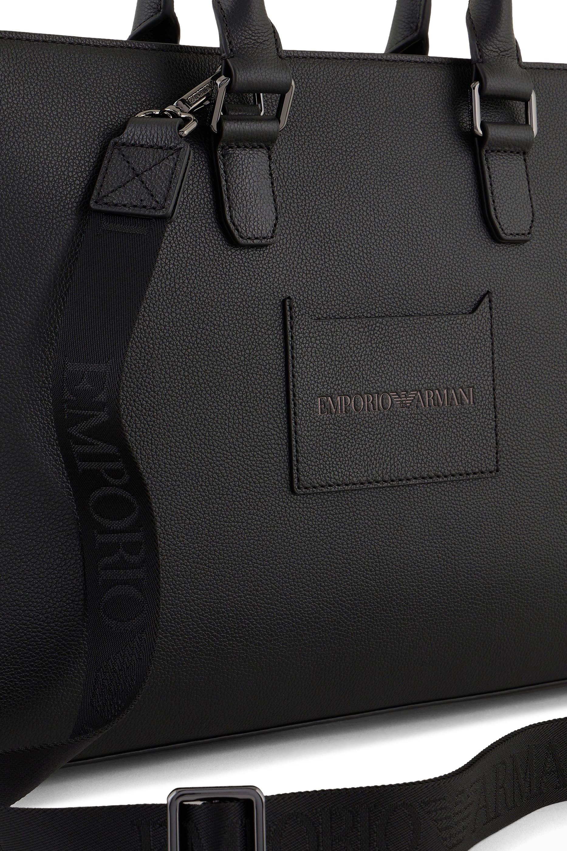 حقيبة عمل جلد مموج