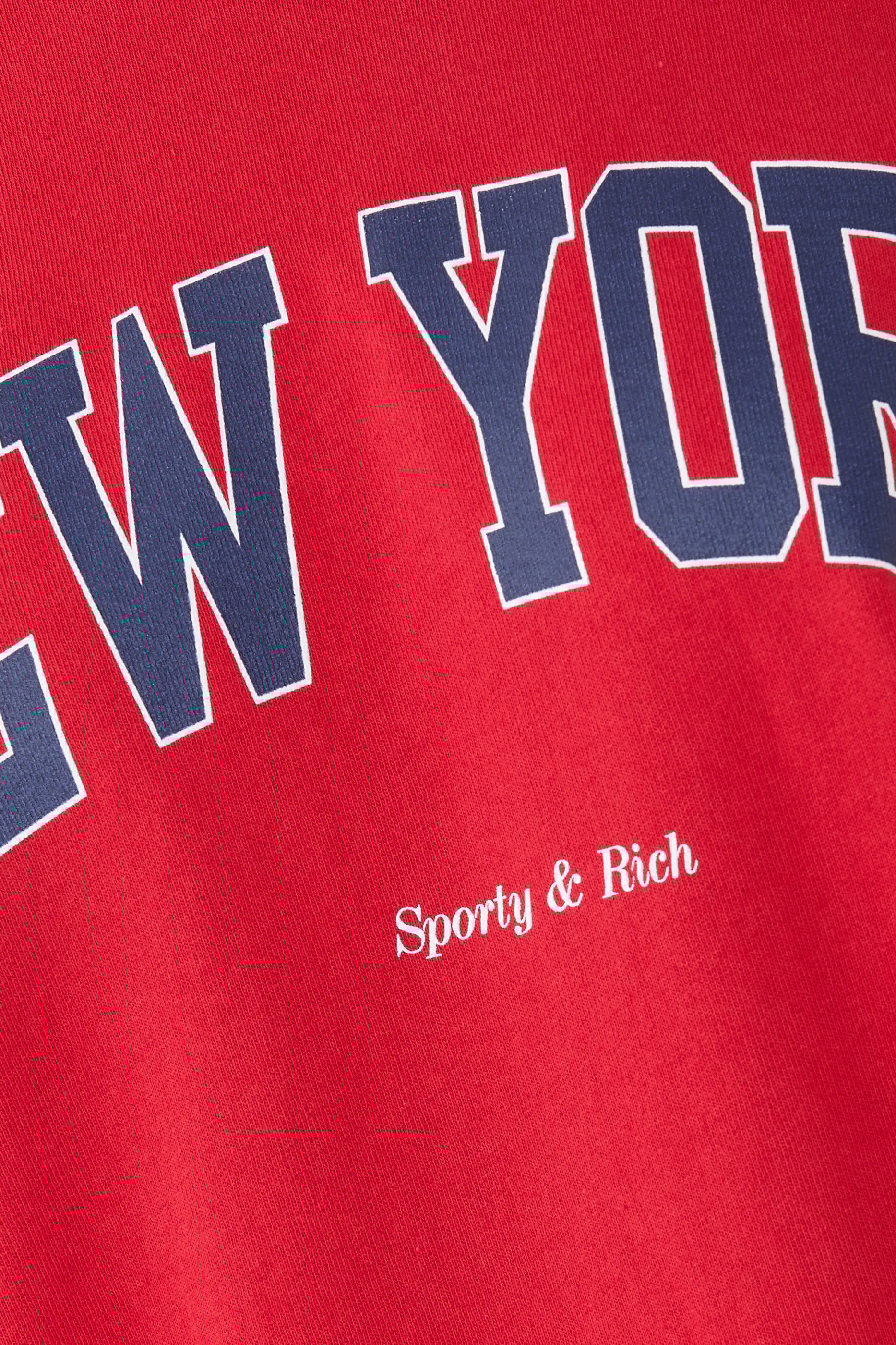 سويت شيرت بياقة ضيقة بطبعة نيويورك 