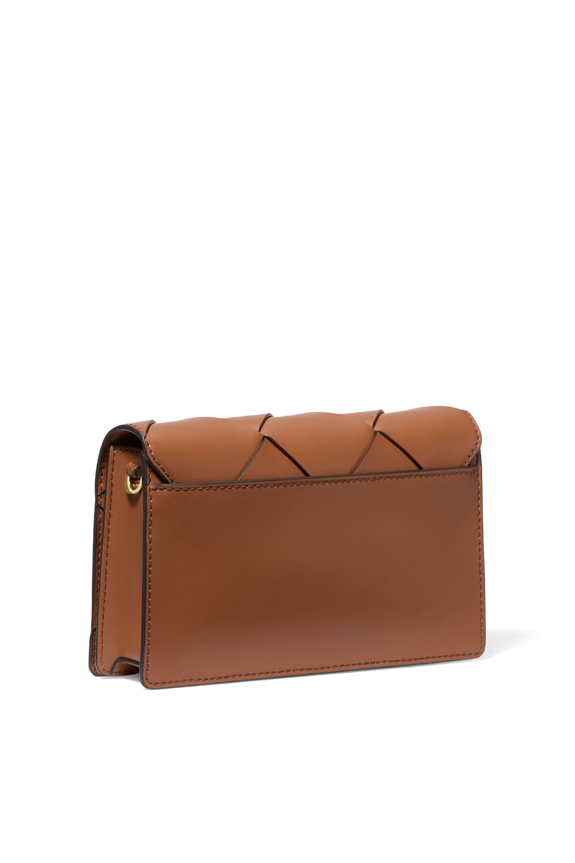 حقيبة كروس بودي متوسطة جيت سيت جلد منسوج