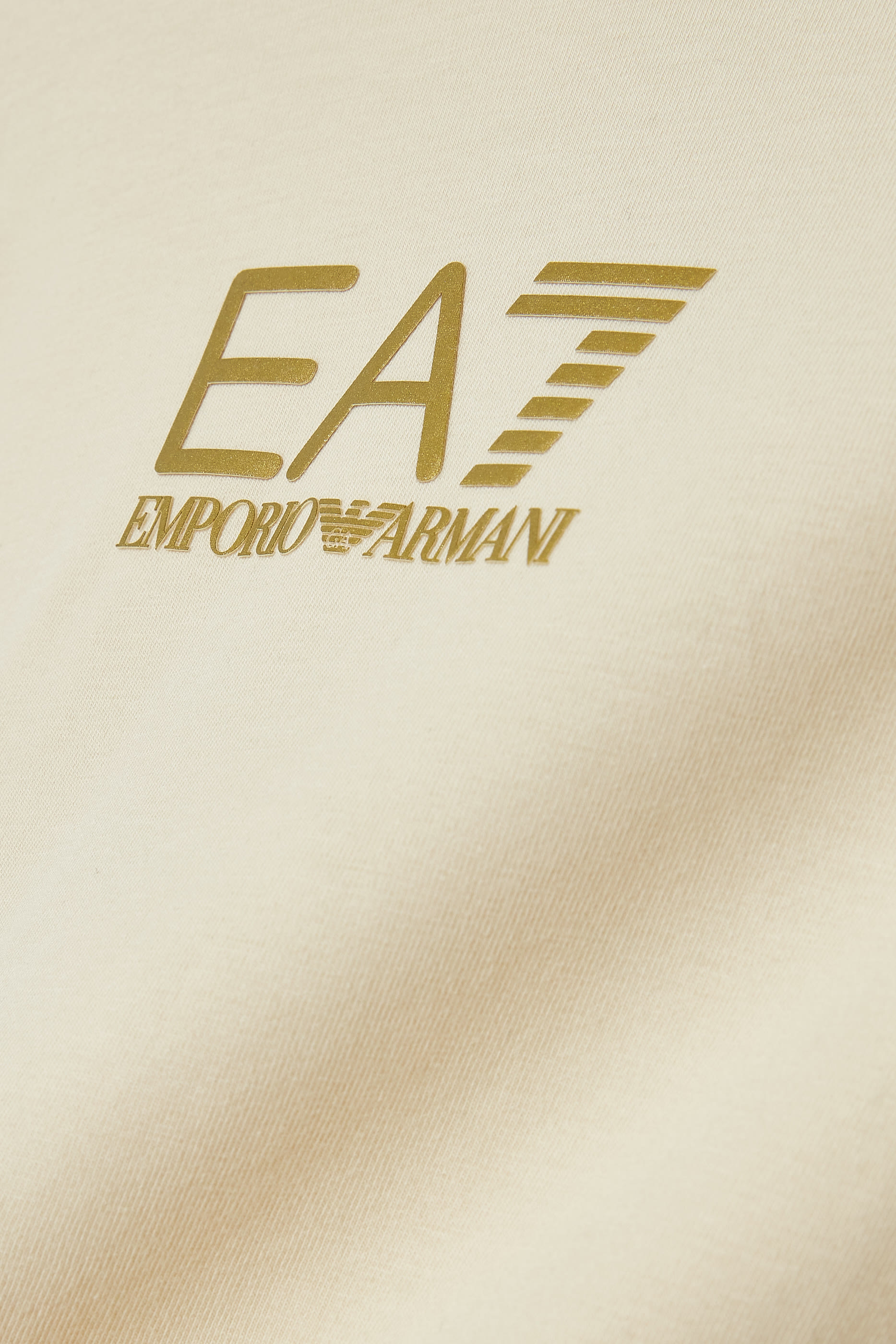 تيشيرت بشعار الماركة قطن جيرسيه لأطفال