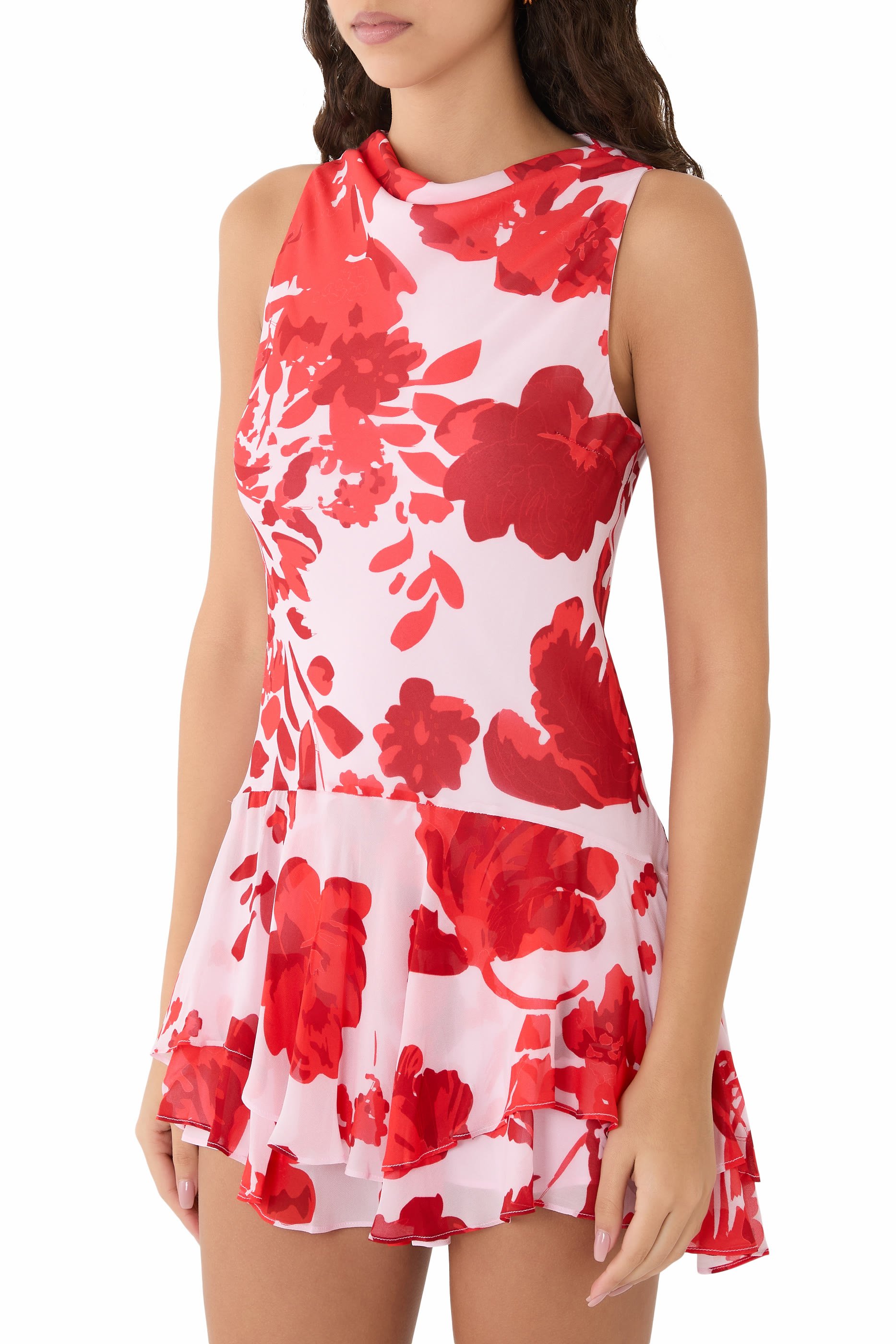  Aleyna Ruffle Mini Dress 