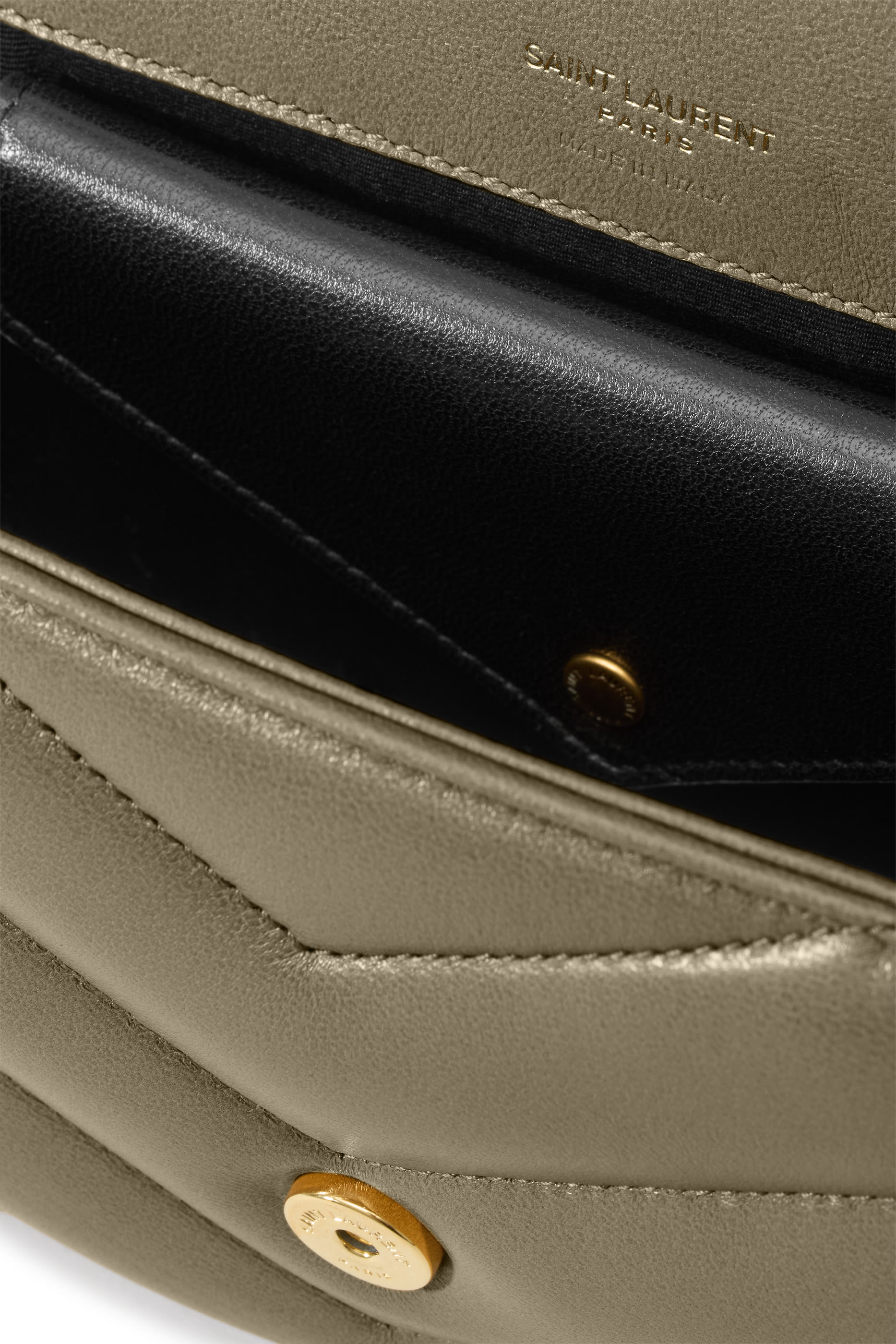 حقيبة يد لولو صغيرة جلد حمل مبطن