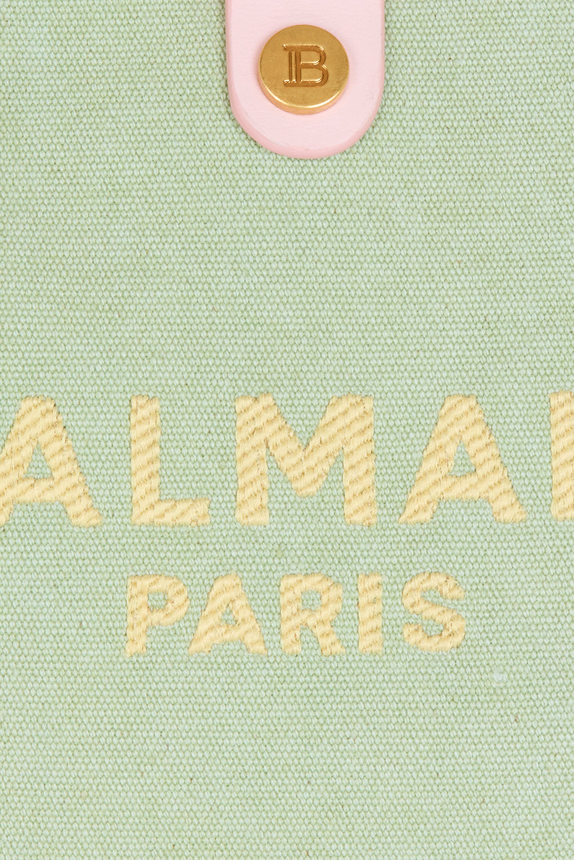 حقيبة يد بي ارمي صغيرة قماش قنب وجلد