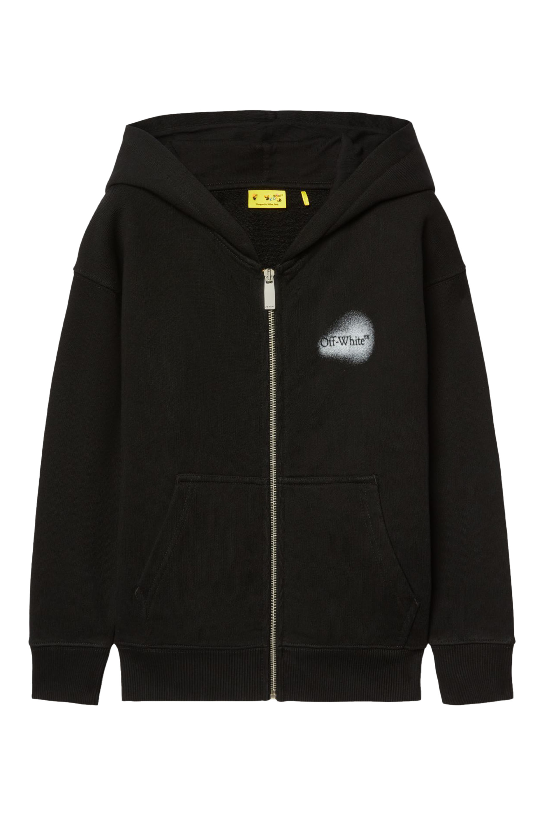 هودي بنقشة شعار الماركة بطلاء بالبخاخ للأطفال