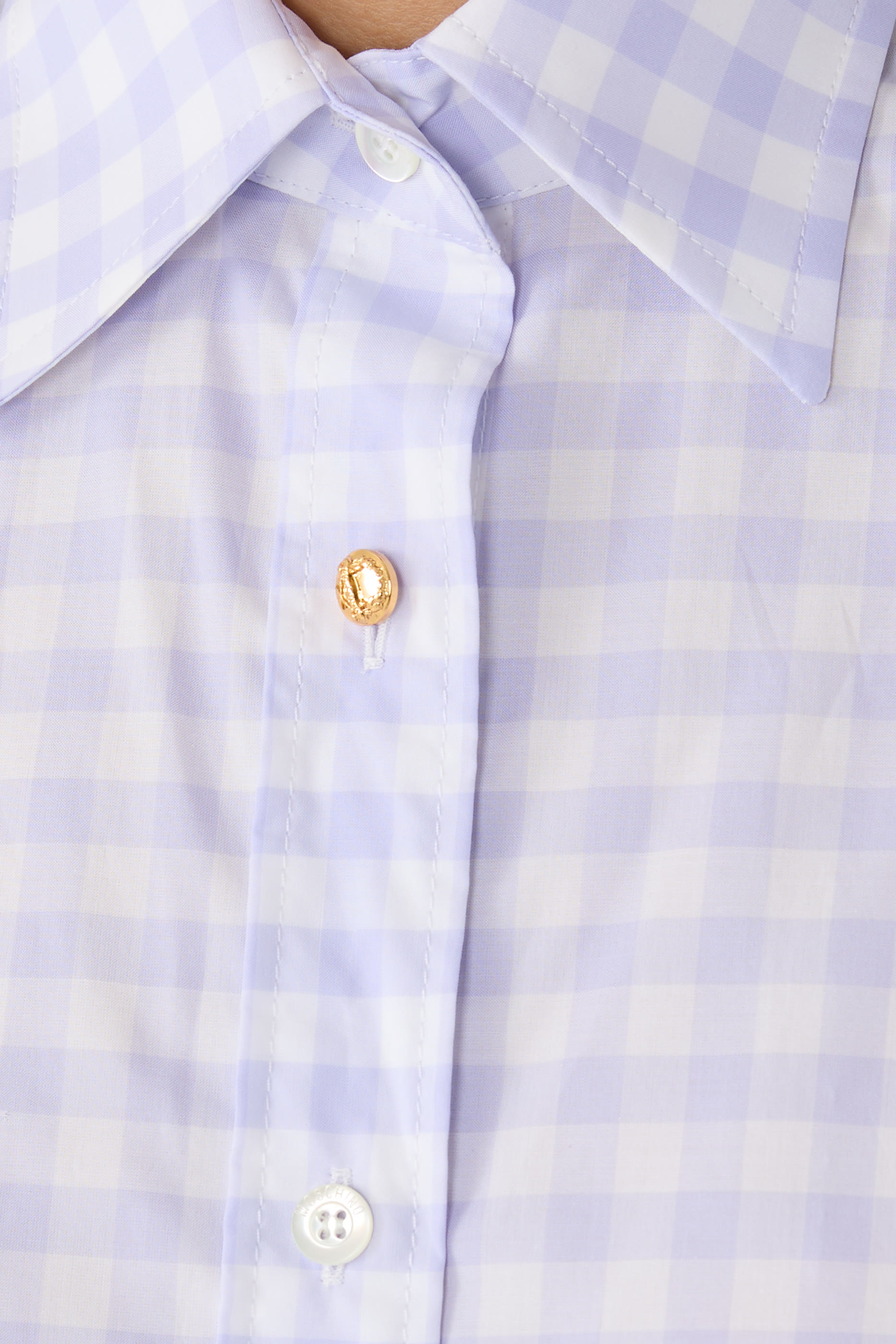 قميص فيشي بنقشة مربعات قطن