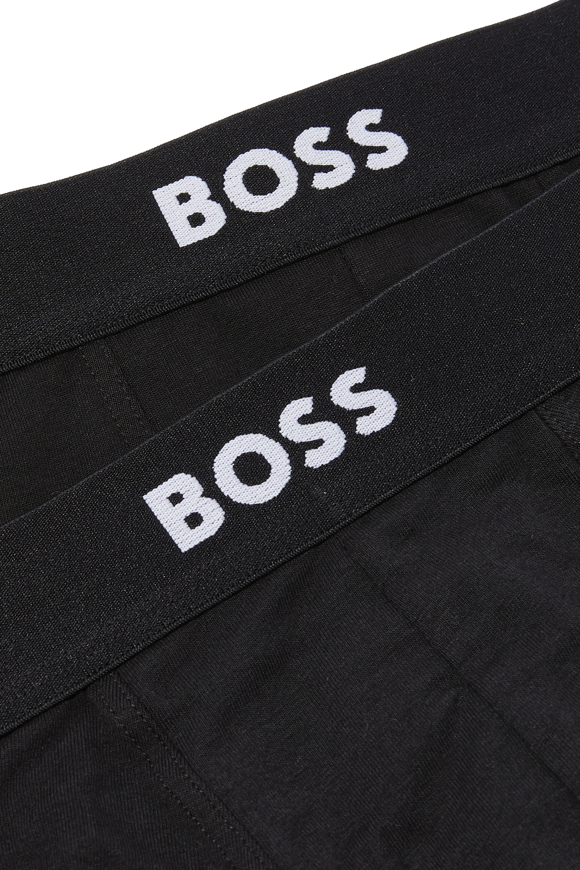 طقم بوكسرات بحزام خصر مزين بشعار الماركة، قطعتين