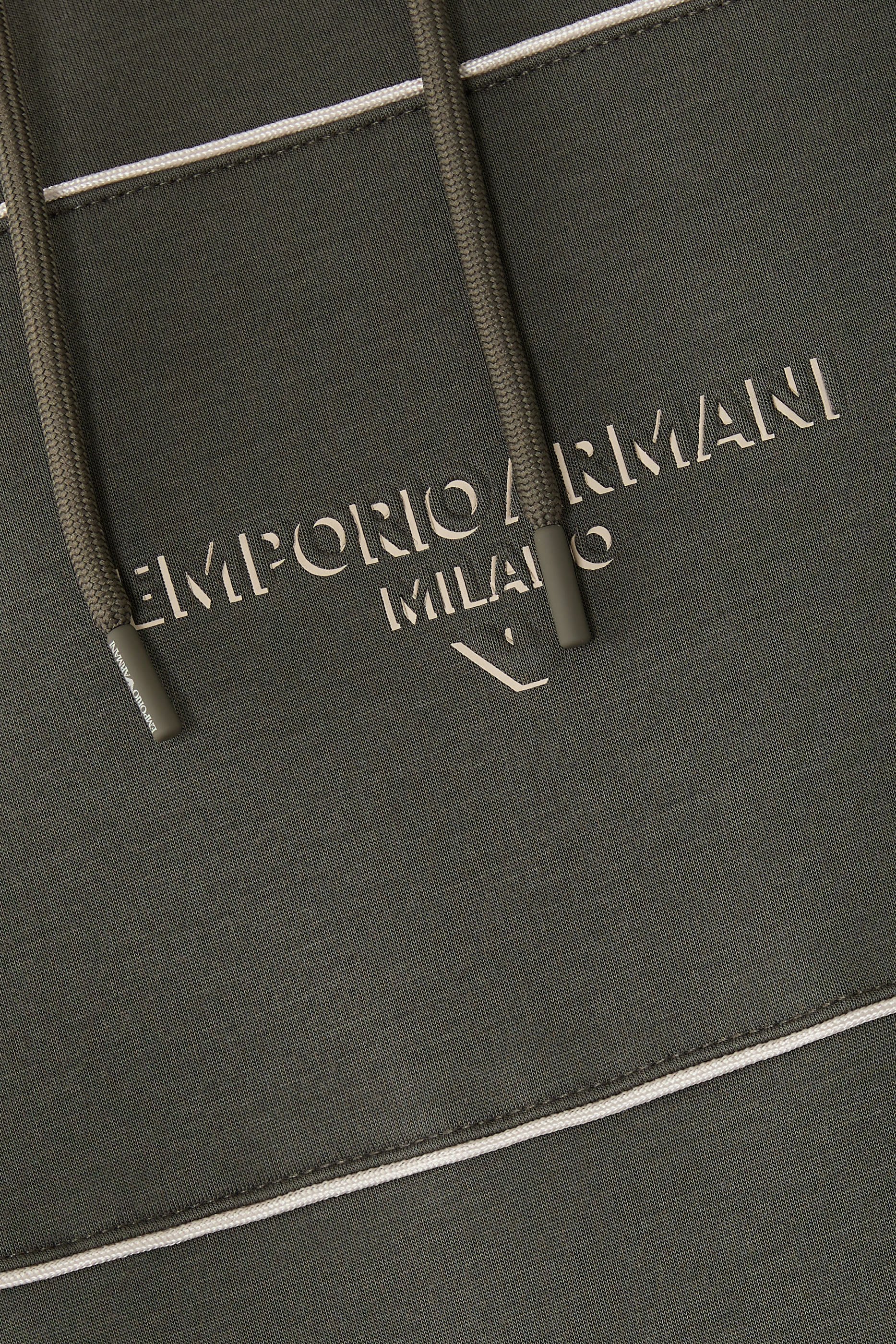 سويت شيرت بغطاء للرأس جيرسيه مزدوج