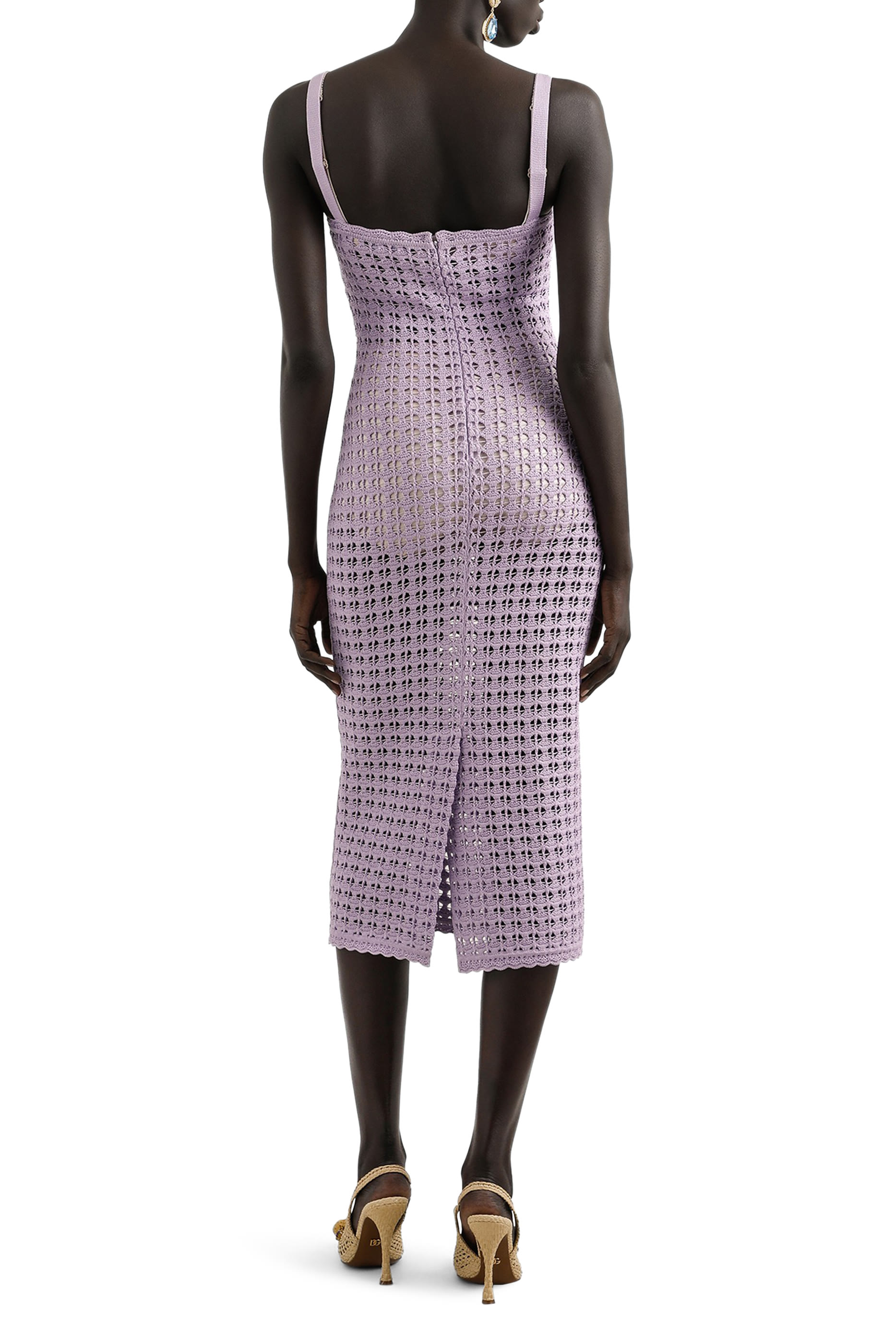 فستان بصدرية كروشيه