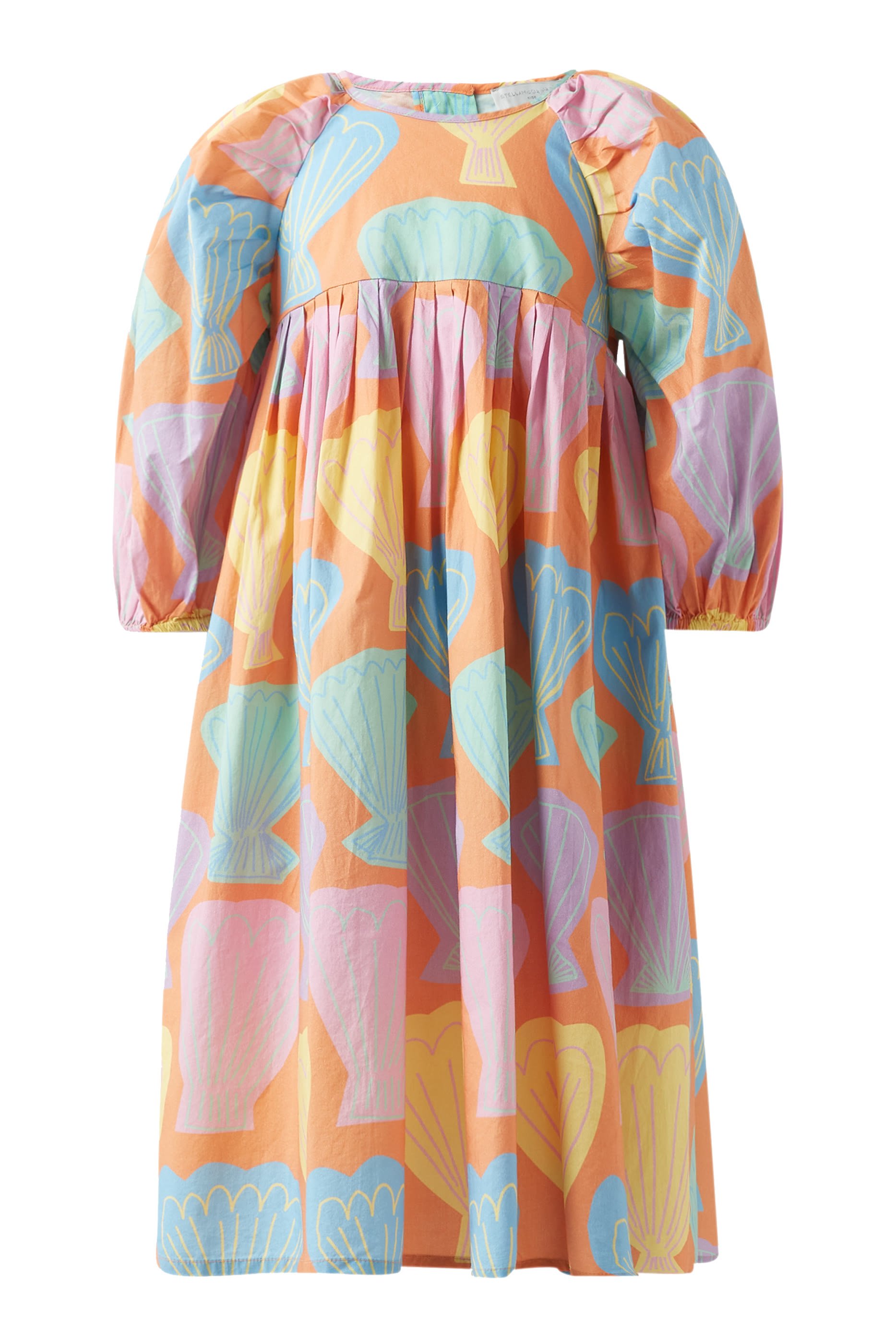 فستان للأطفال بنقشة صدف