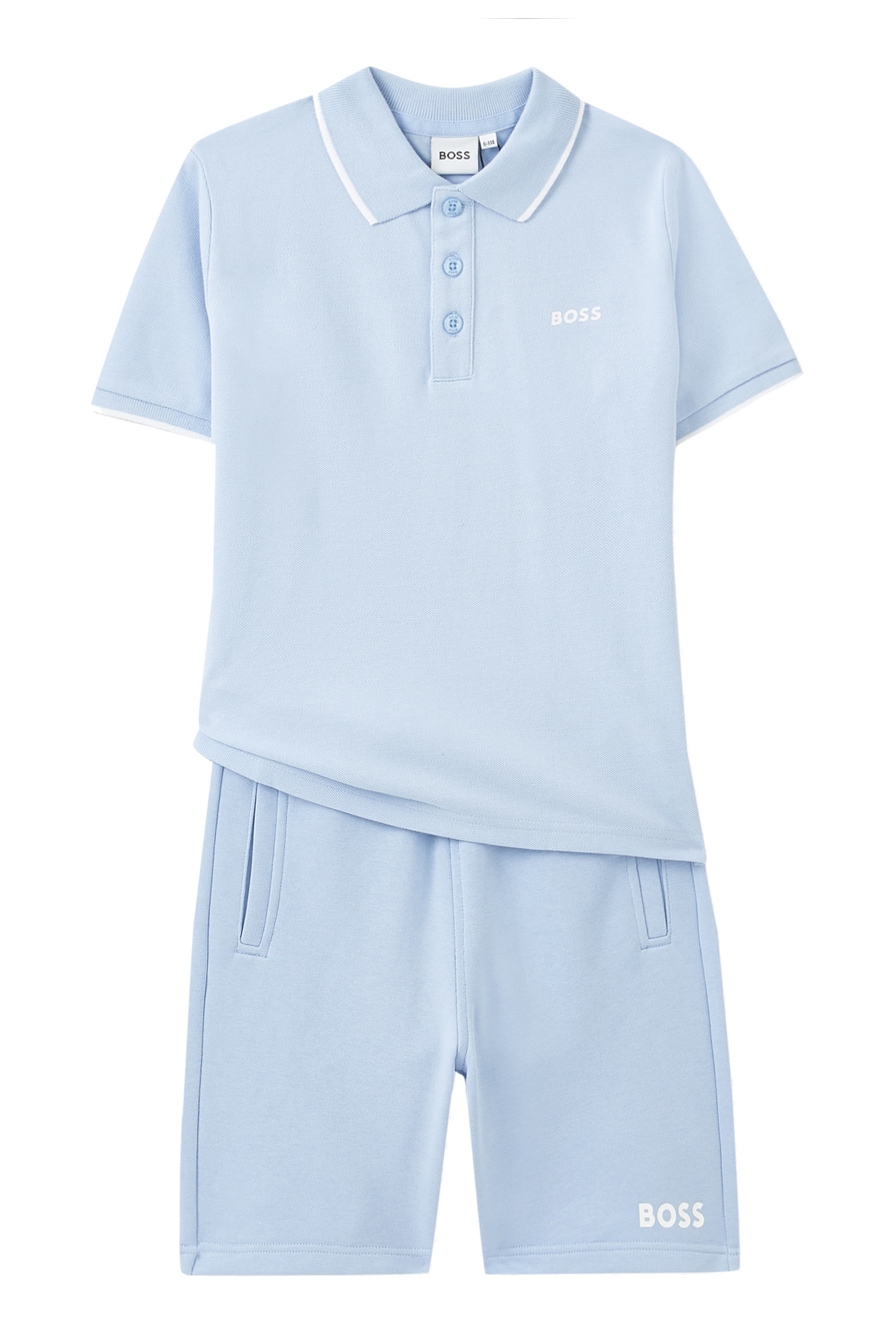 قميص بولو بشعار الماركة للأطفال