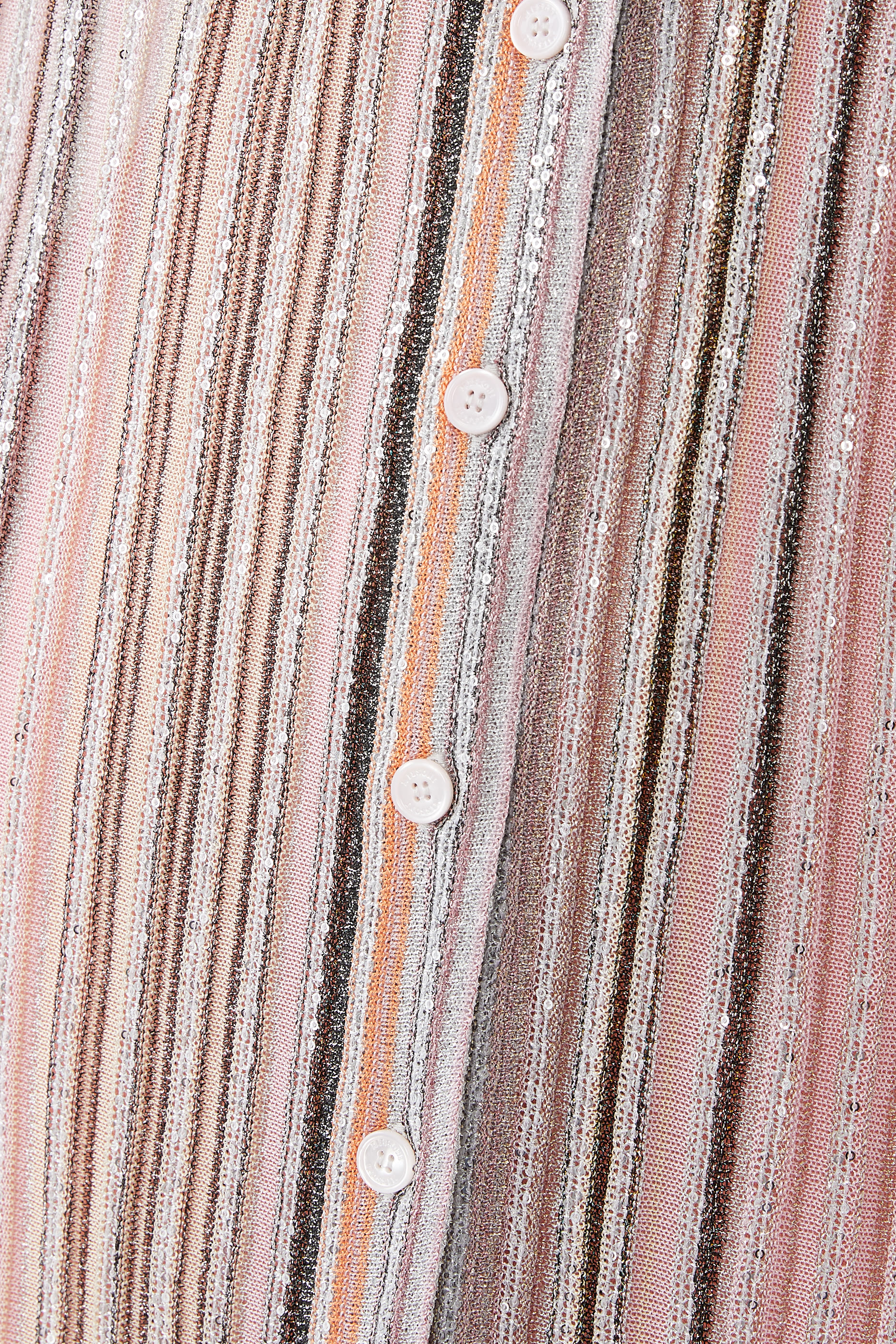 كارديجان طويل نسيج مضلع مطرز بالترتر