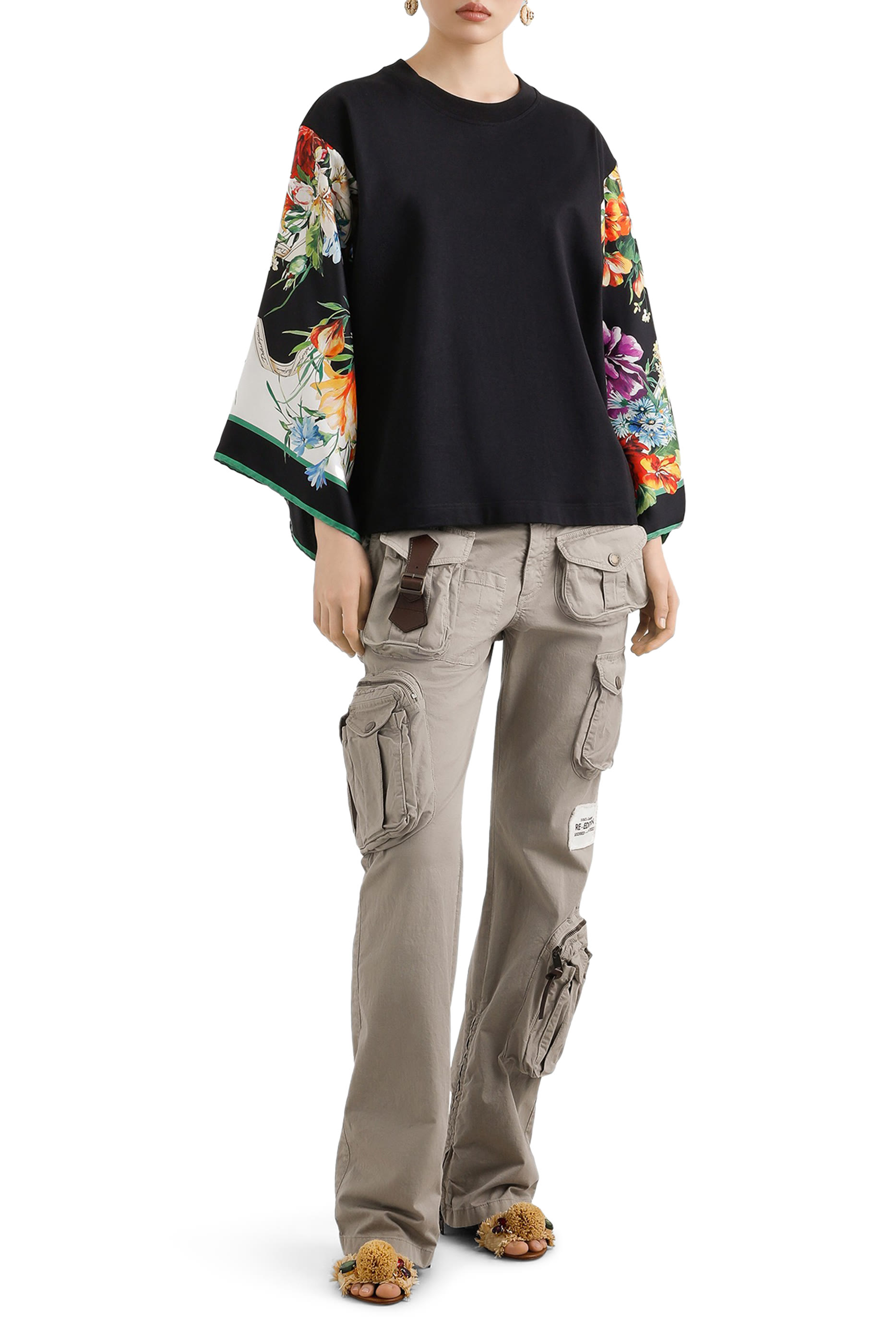 تيشيرت بوشاح حرير