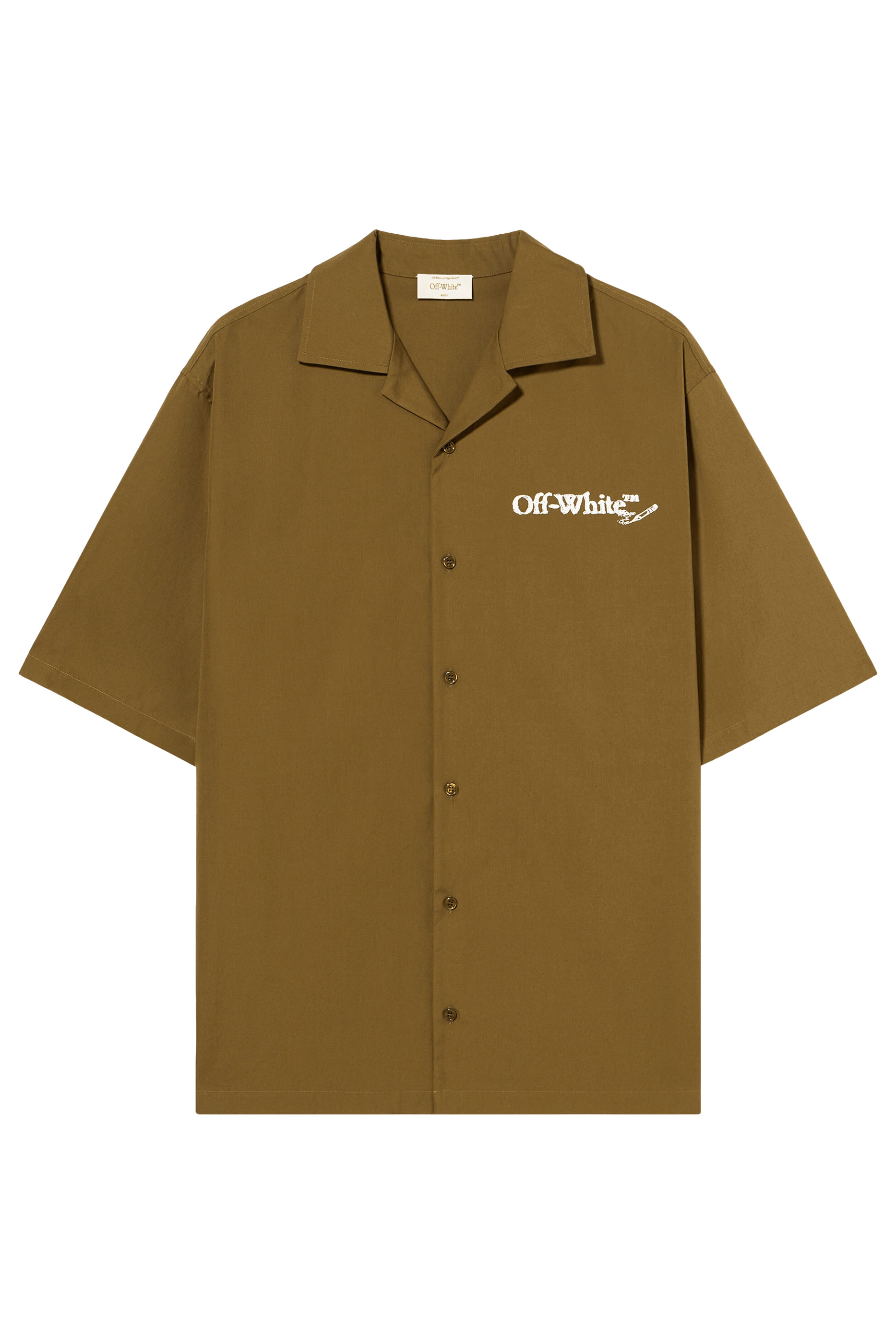 قميص بطبعة خربشات وأسهم بوبلين