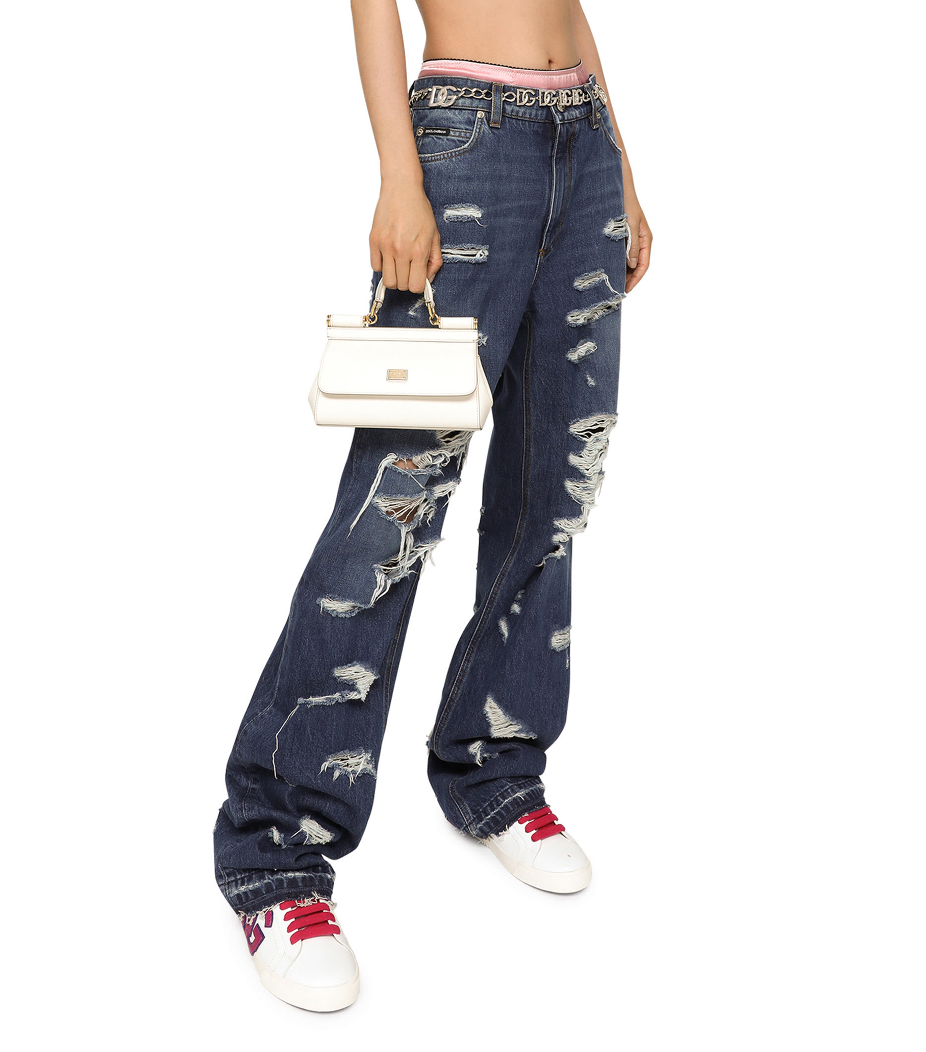 حقيبة يد سيسيلي دوفين صغيرة جلد عجل