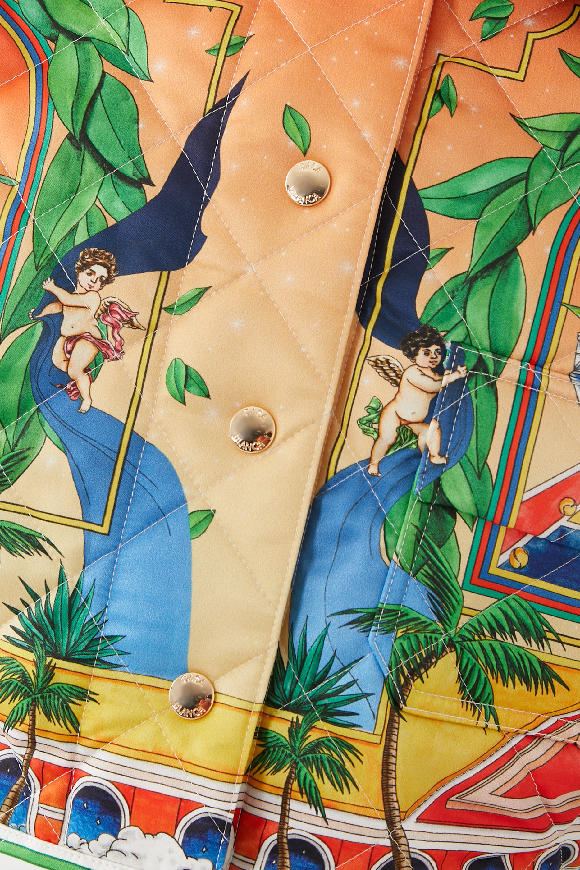 جاكيت قصير مبطن بطبعة