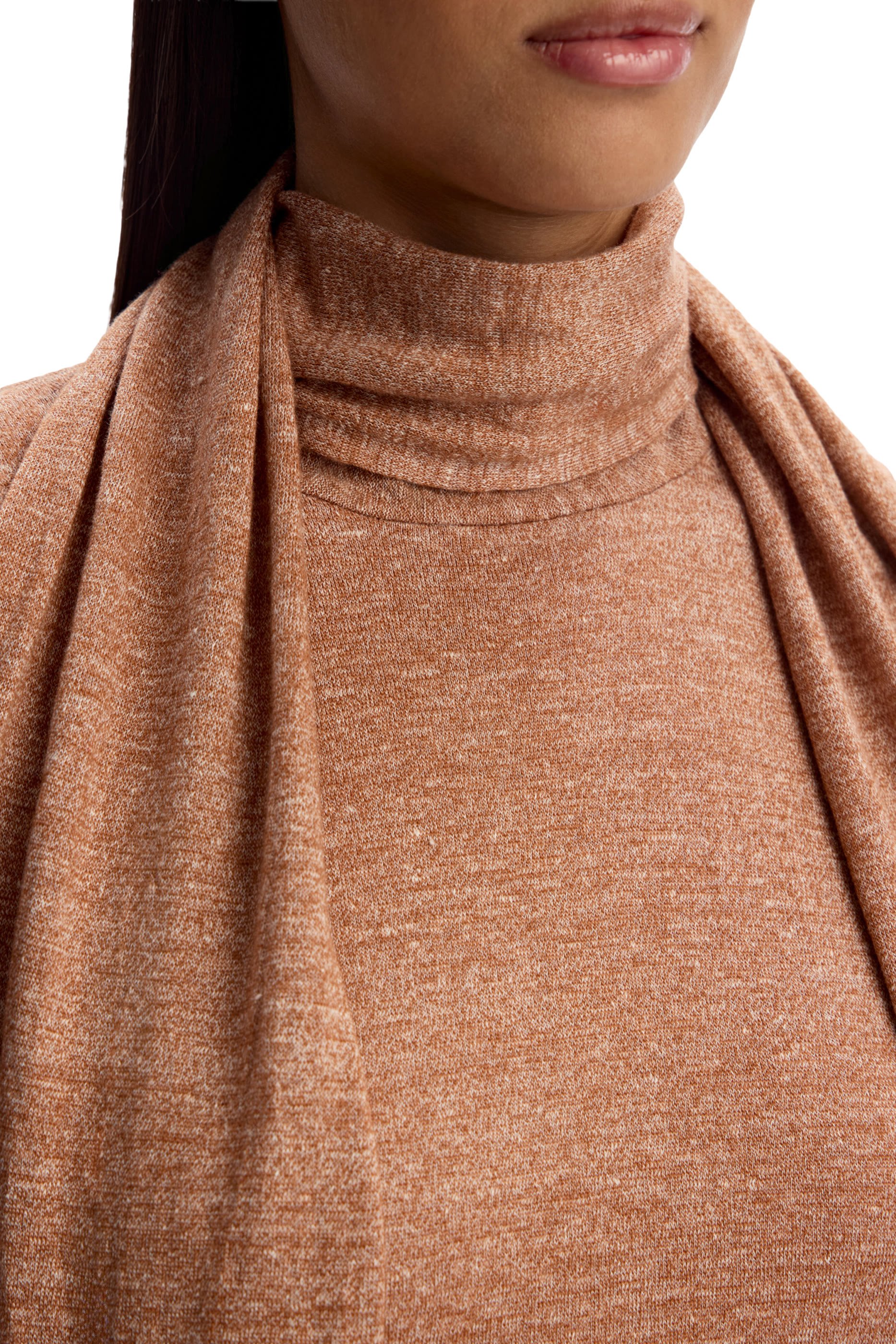 Merino-Linen Scarf Top 