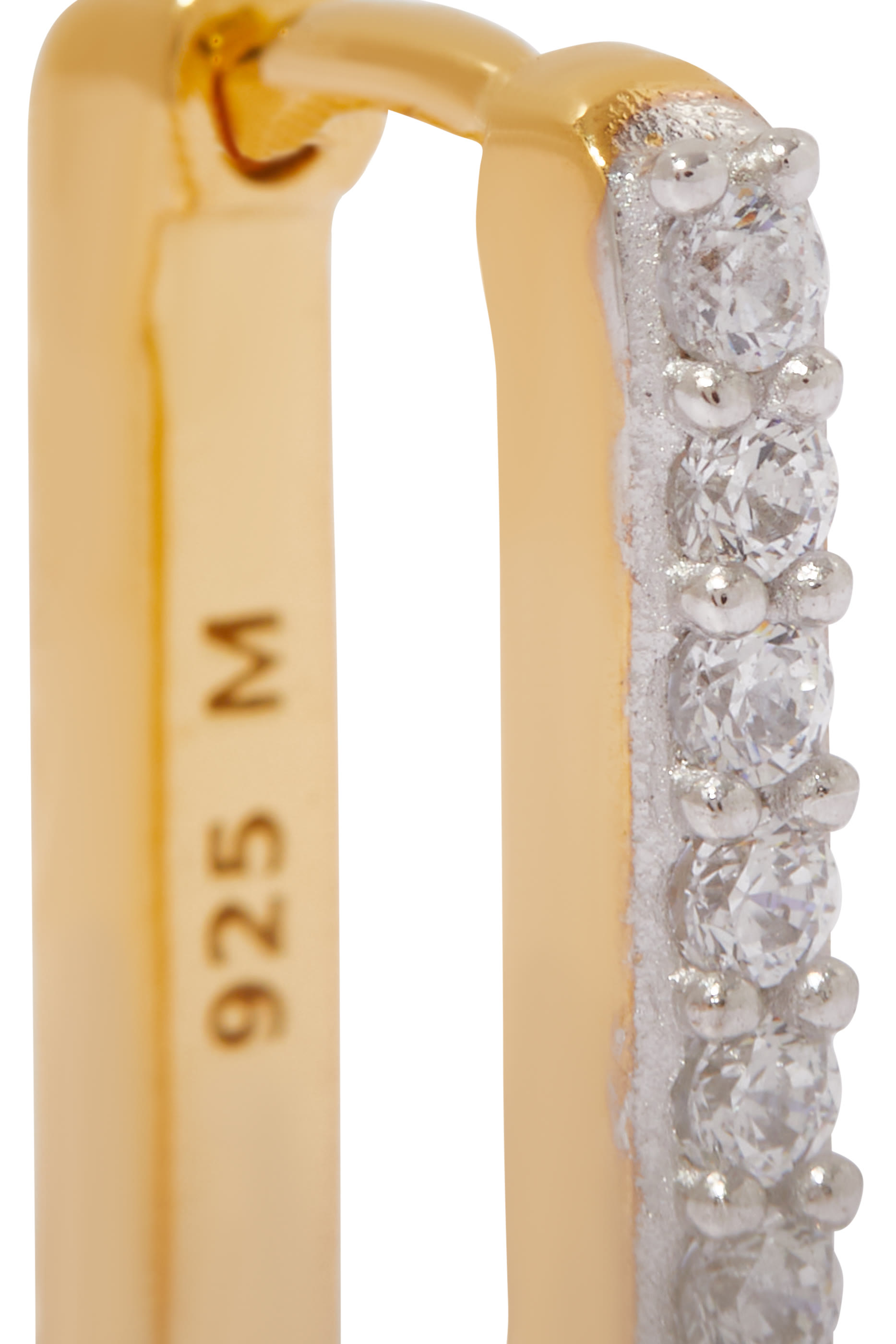 أقراط أوفات دائرية مرصعة بأحجار بافيه