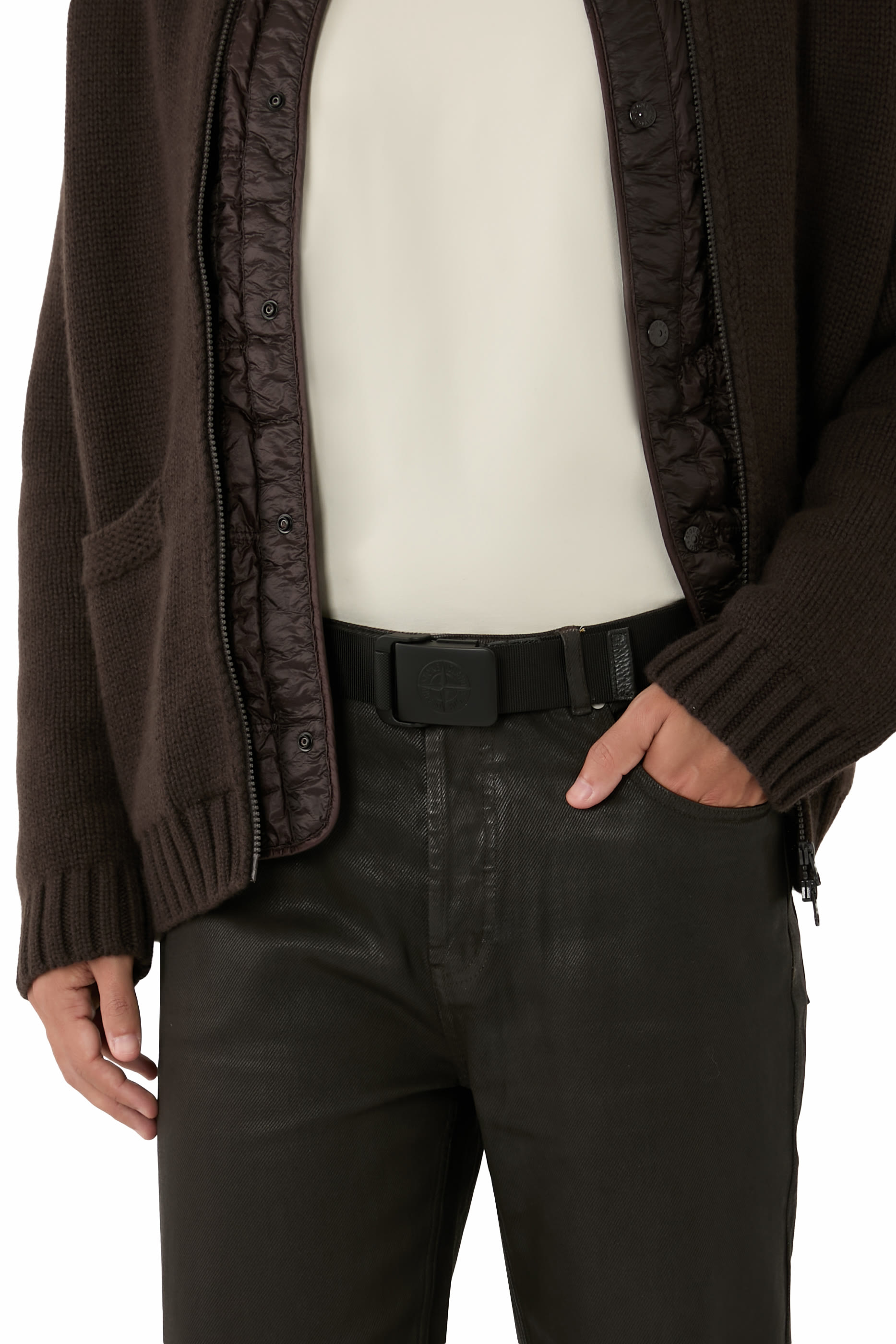 حزام بإبزيم بنقشة شعار الماركة