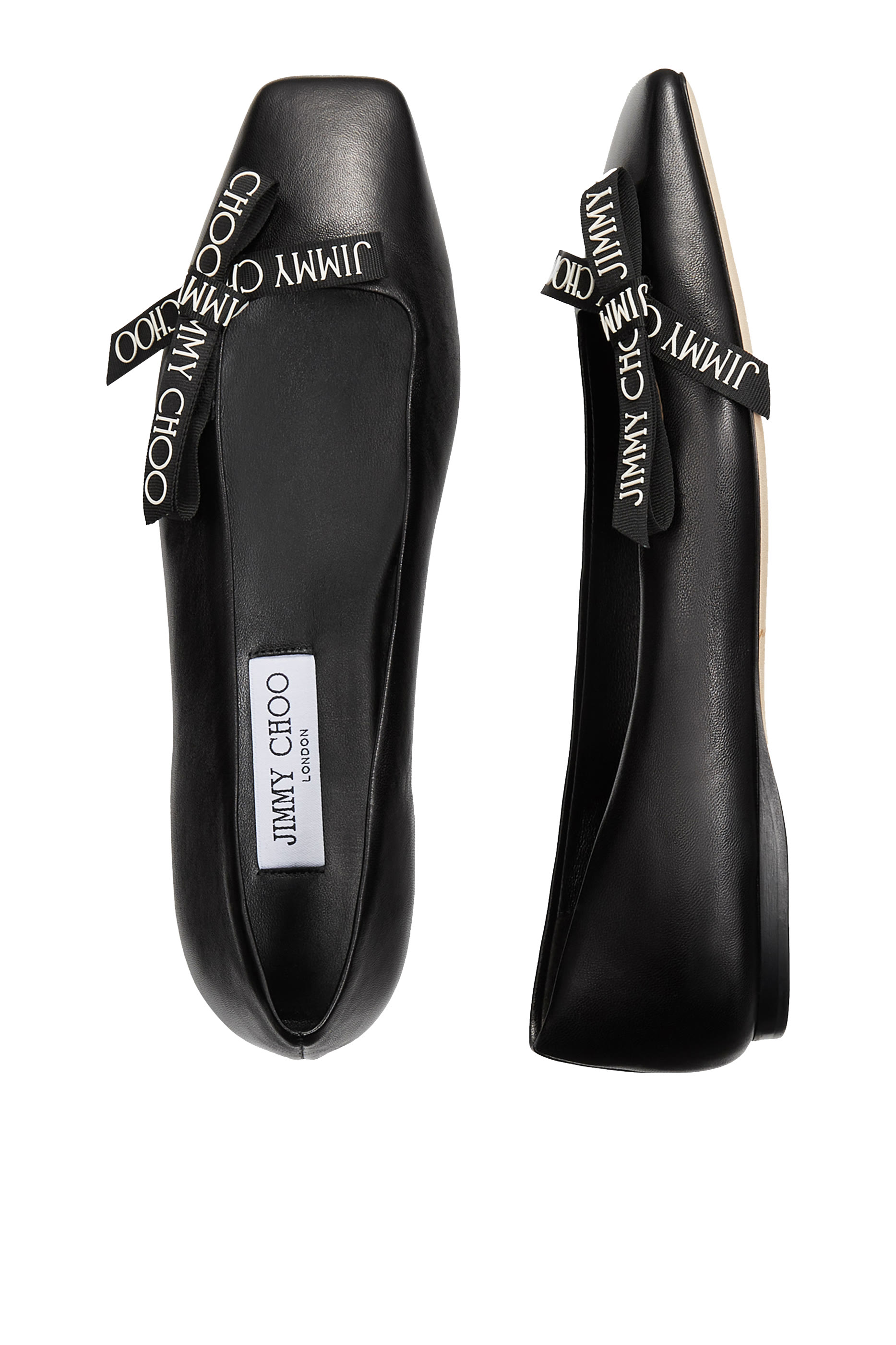 حذاء باليرينا فيدا بكعب مسطح جلد