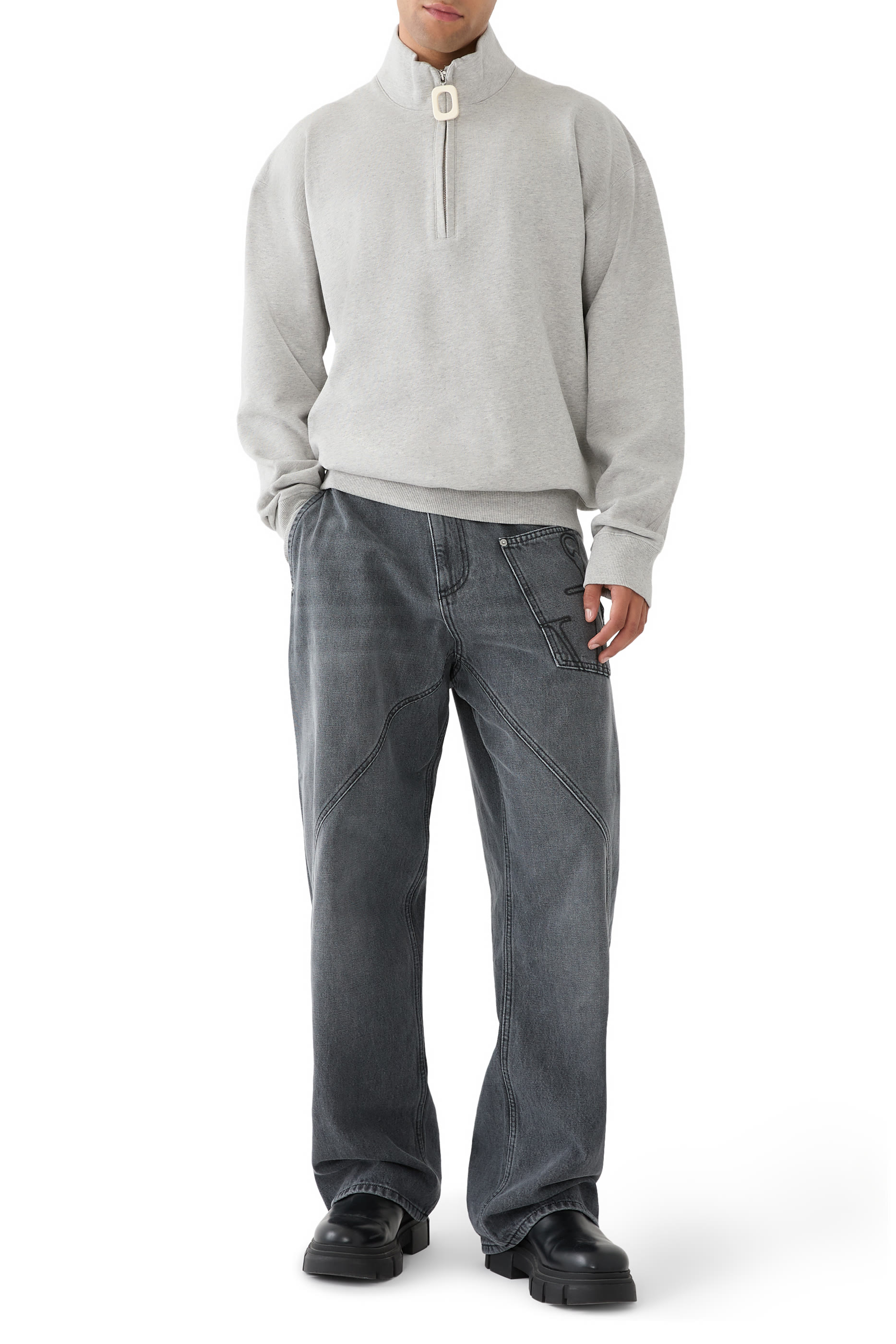 سويت شيرت بنصف سحاب