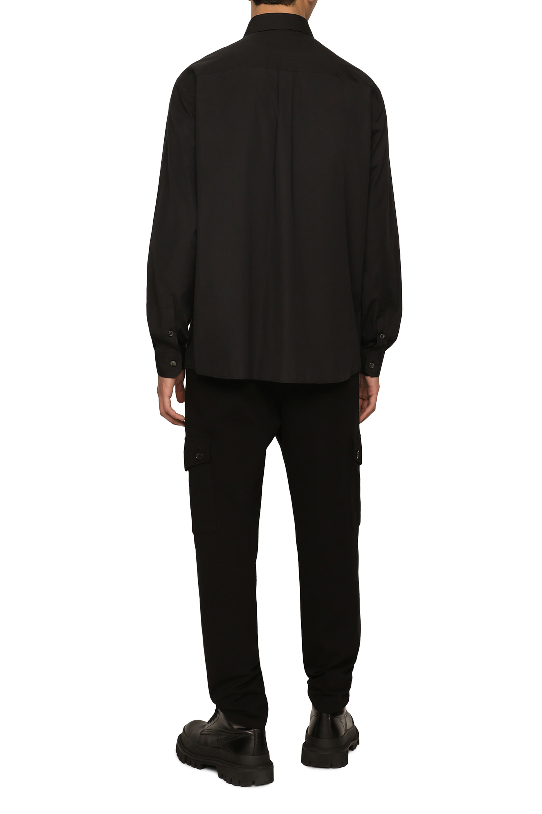 قميص برقعة شعار الماركة قطن