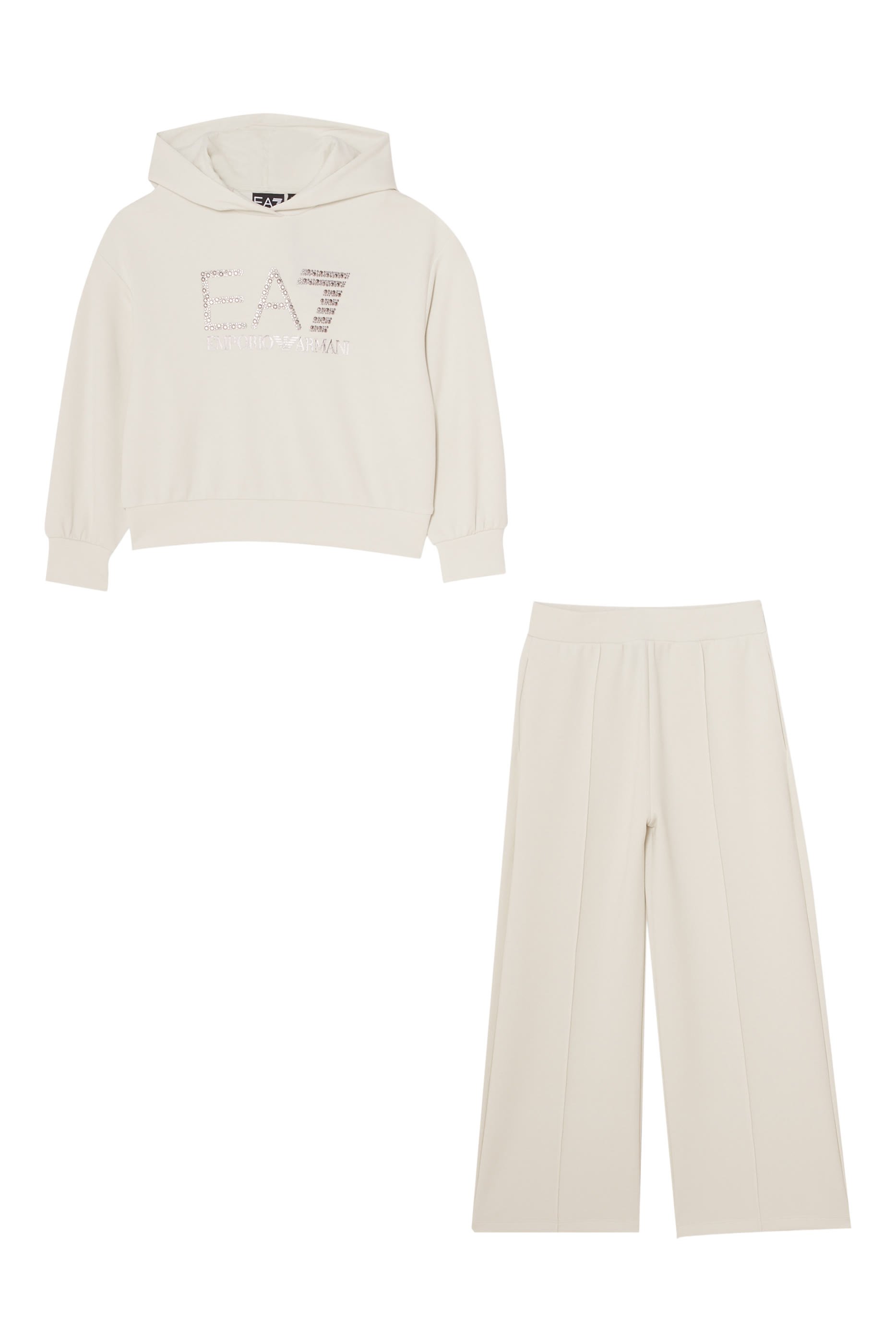 بدلة رياضية بشعار الماركة المرصع بكريستال للأطفال