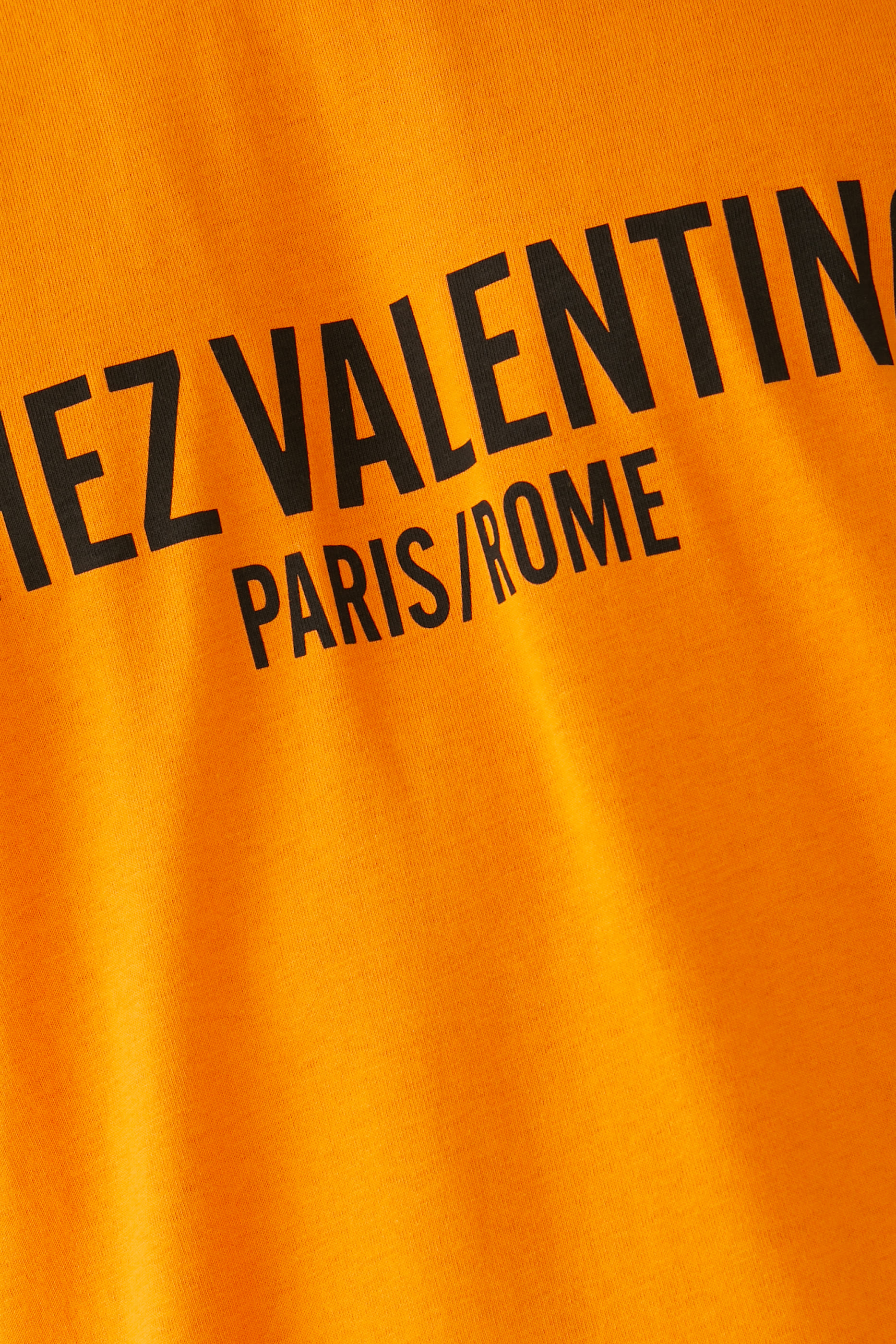 تيشيرت بنقشة شعار الماركة قطن