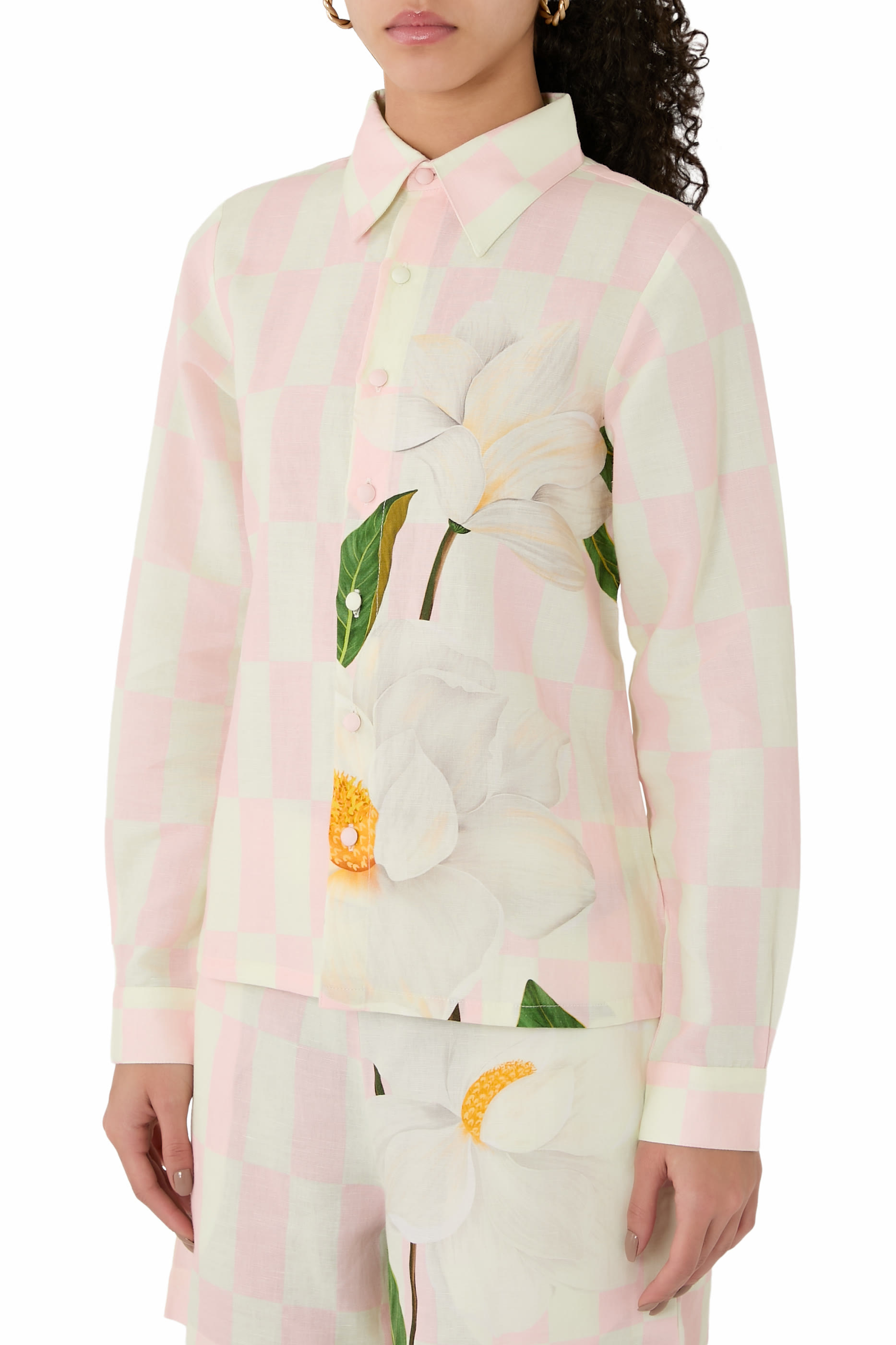 قميص سامر بنقشة مربعات