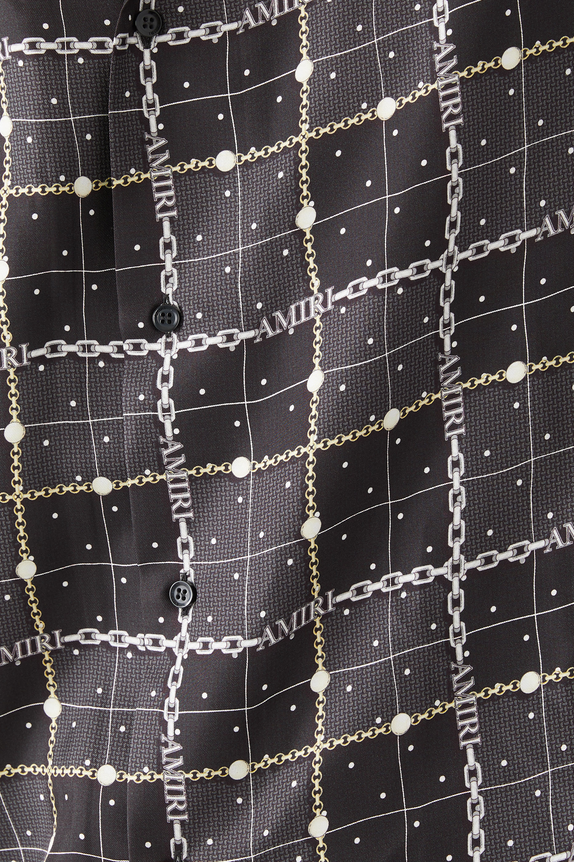 قميص بولينج تشارم بنقشة حلي ومربعات