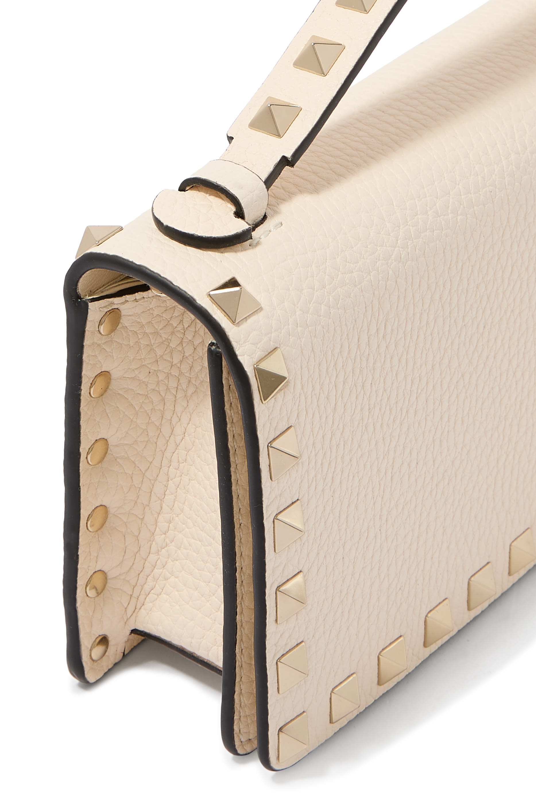 محفظة جلد بحلي هرمية وسلسلة