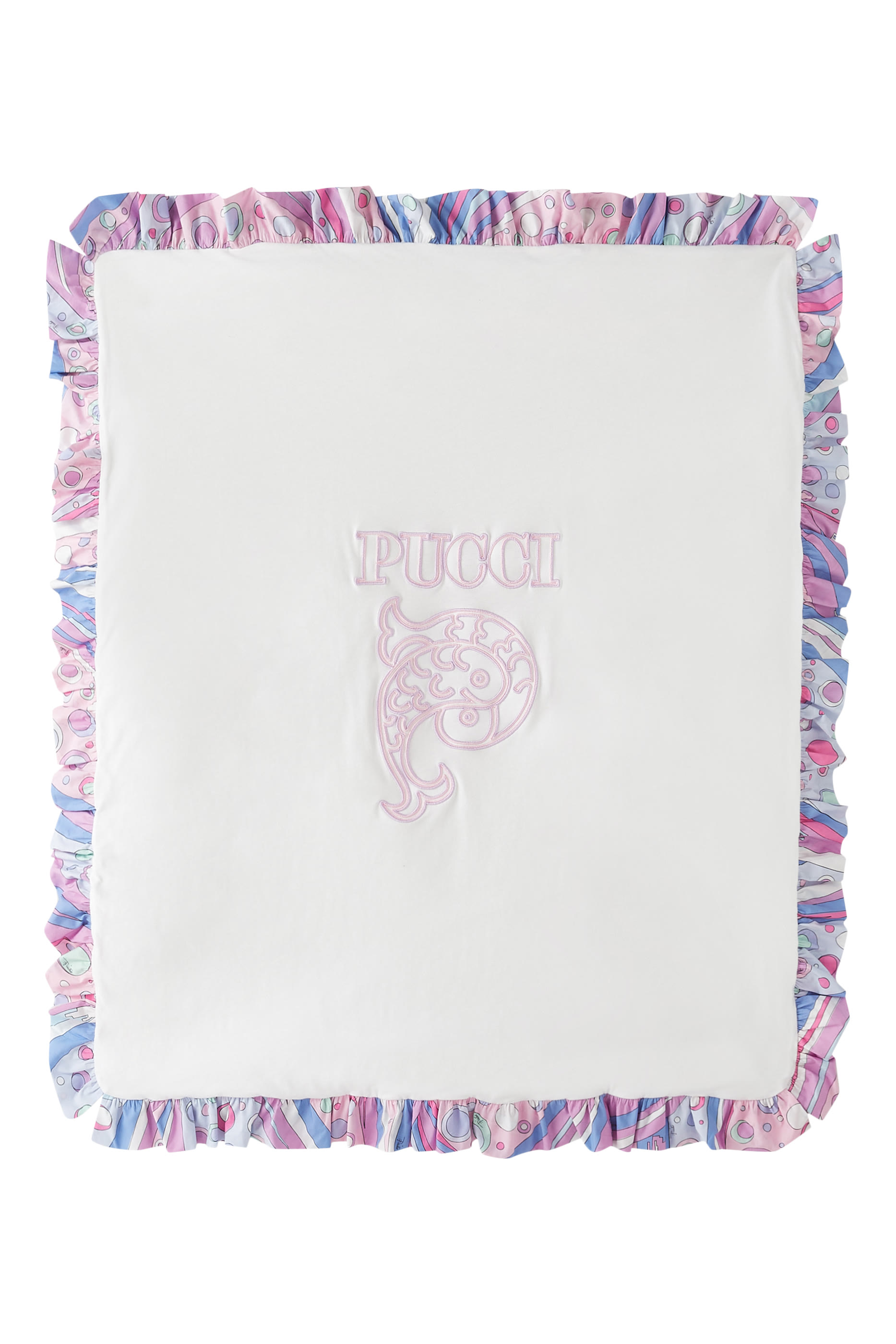 بطانية بتطريز شعار الماركة للأطفال