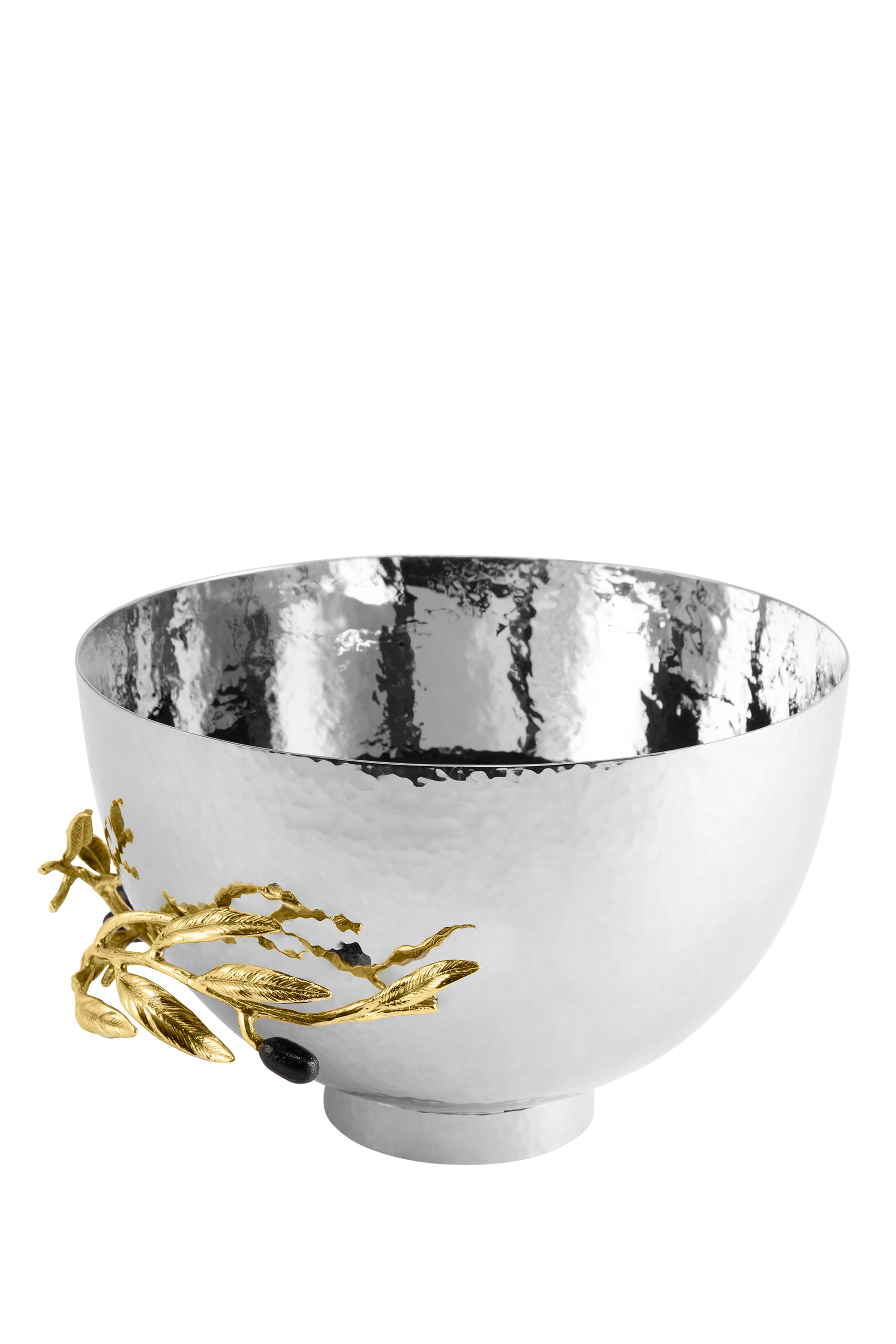 وعاء كبير مزين بغصن زيتون