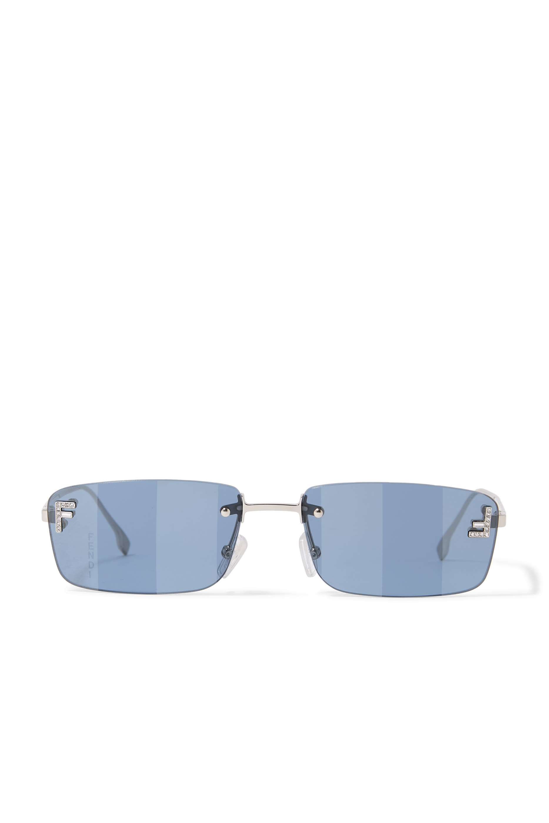 نظارة شمسية فيرست بشعار الماركة مرصع بالكريستال