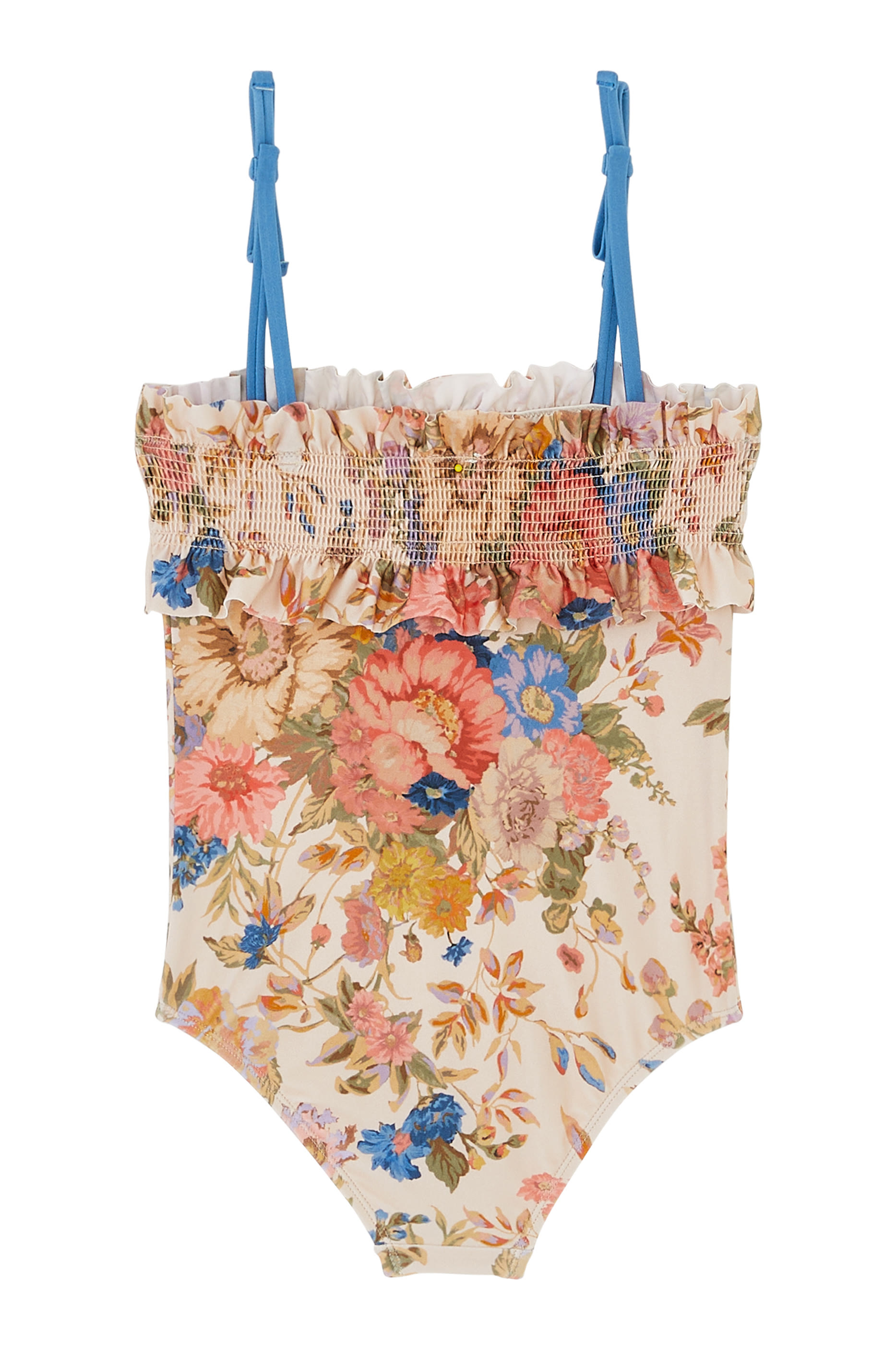 لباس سباحة قطعة واحدة اوجست بكشكش وطبعات زهور