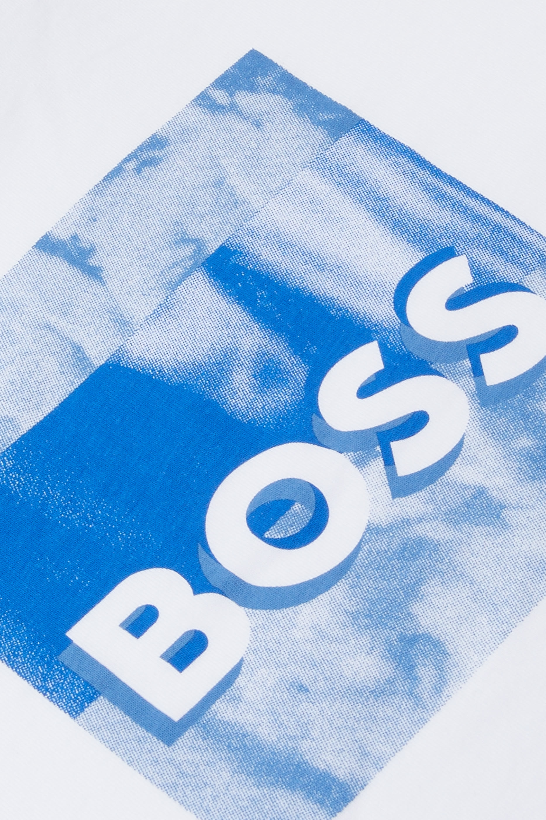 تيشيرت بنقشة شعار الماركة قطن للأطفال