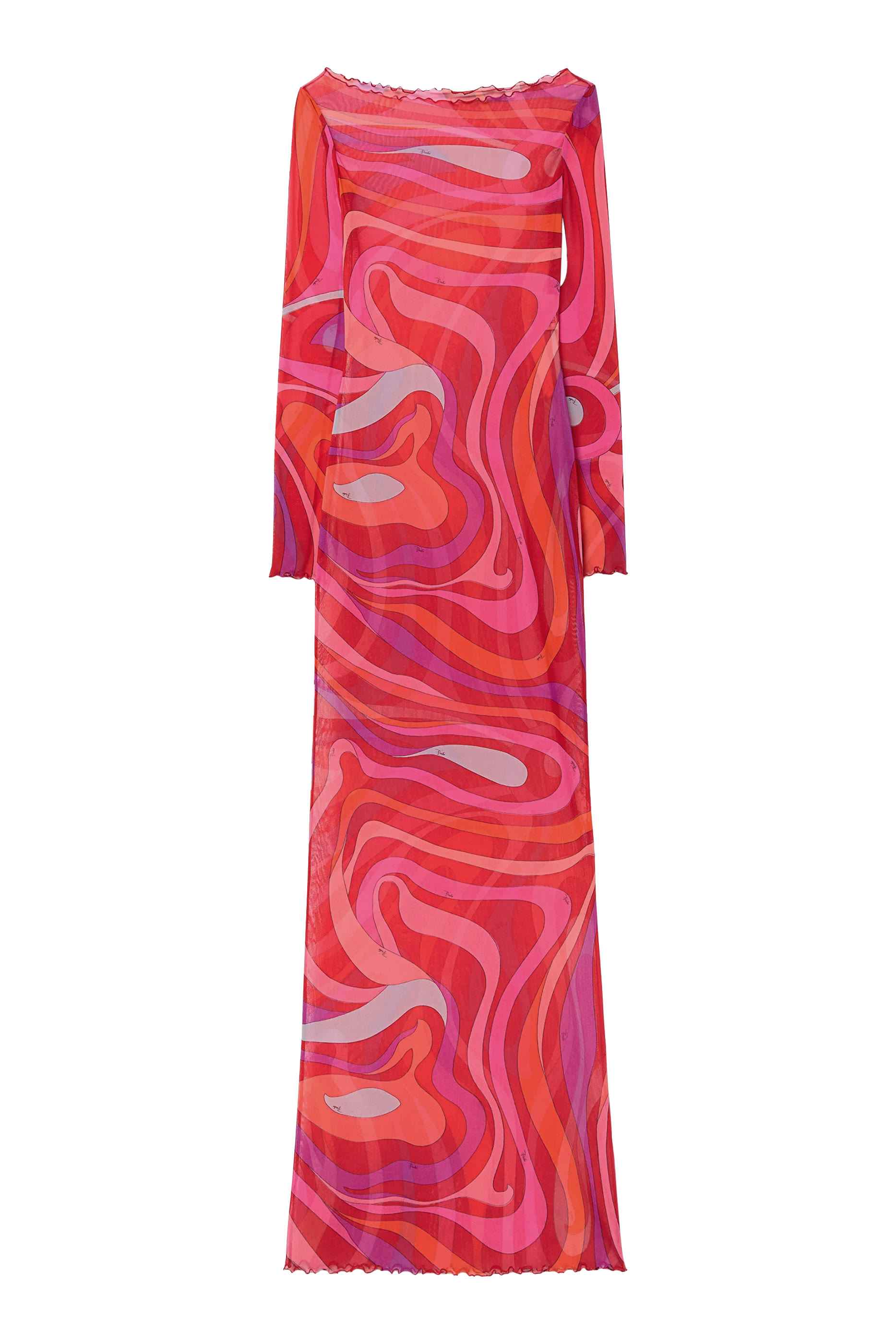 فستان بنقشة مارمو تول