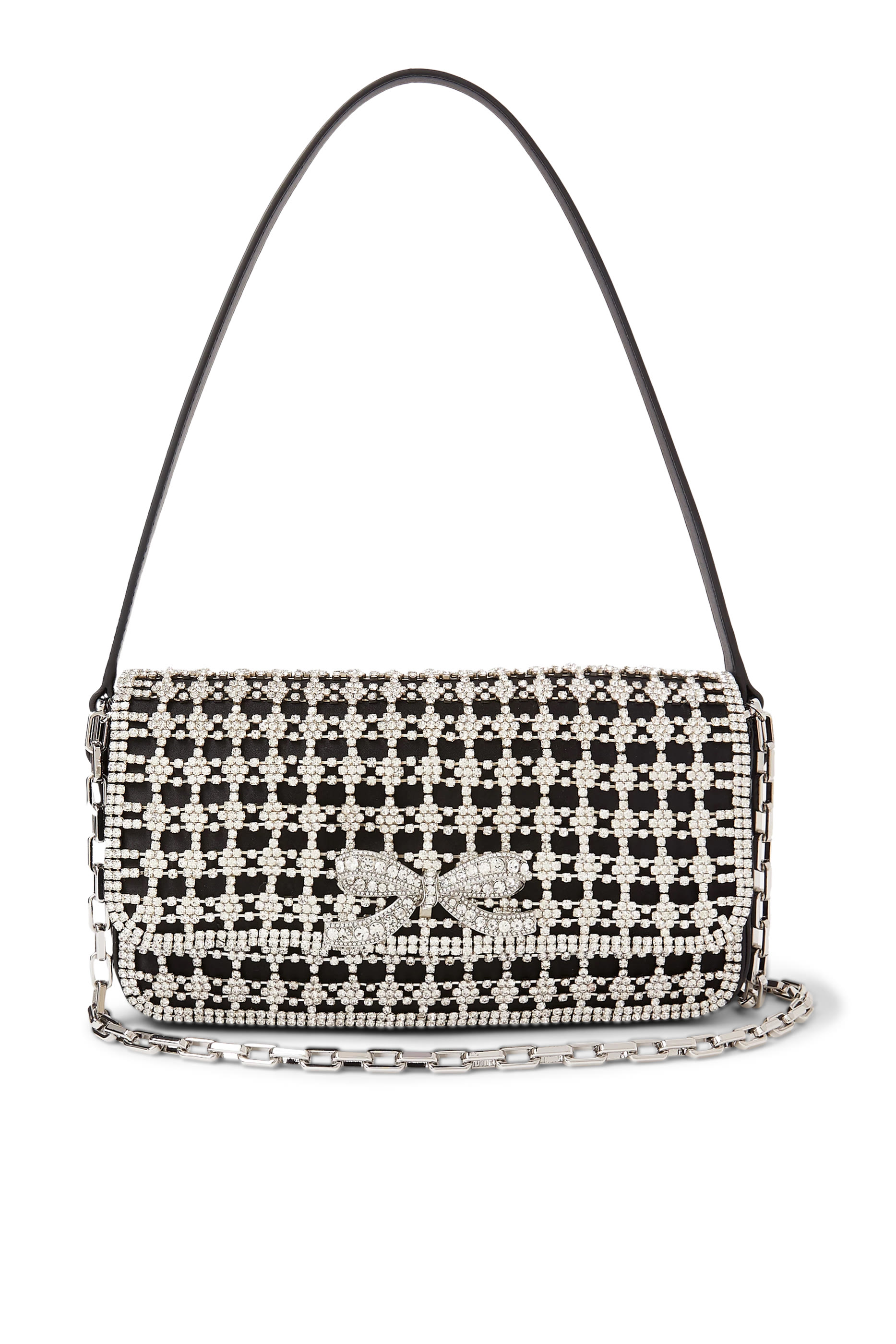 حقيبة مرصعة بماسات مستطيلة