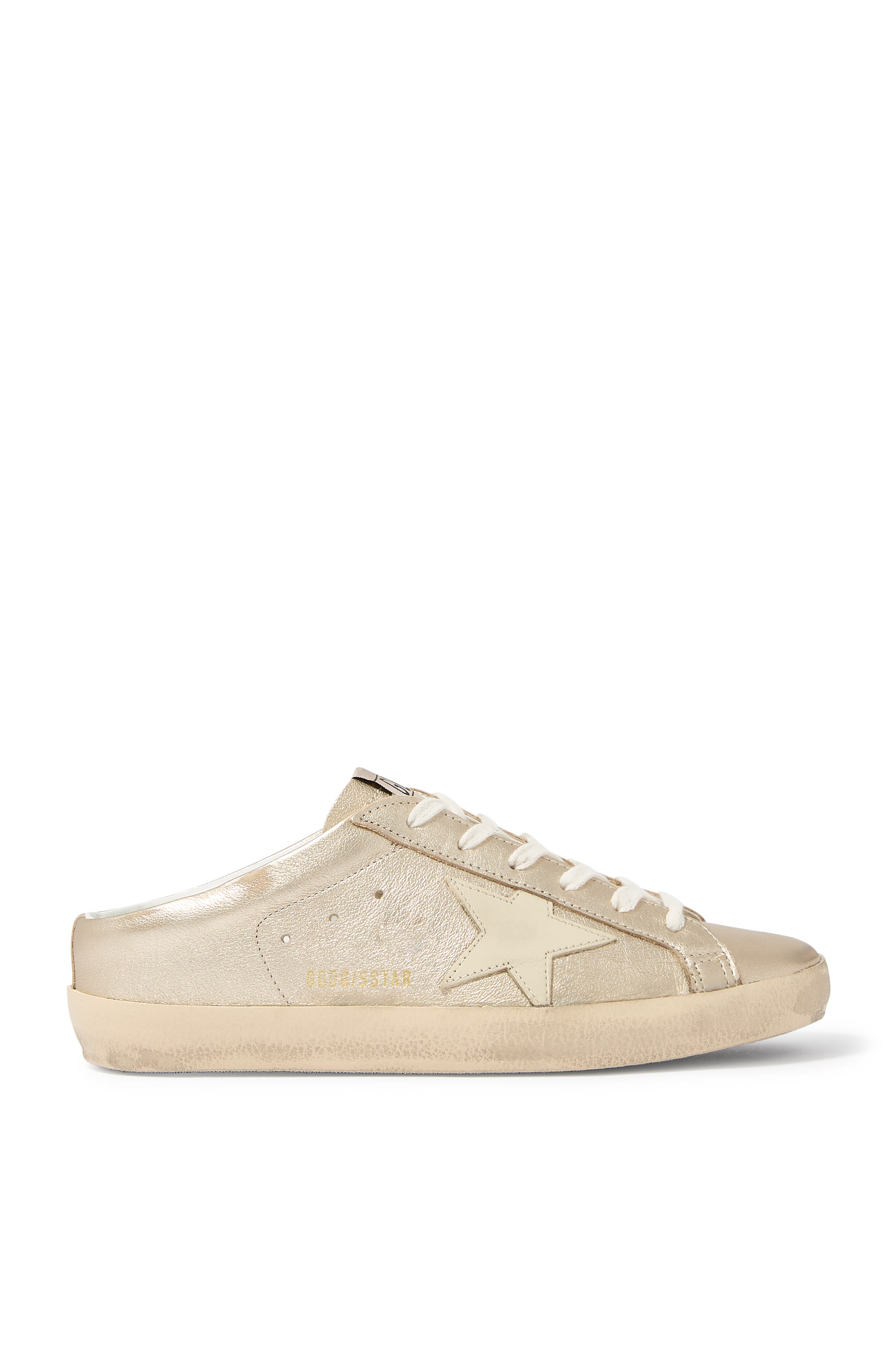 حذاء مفتوح من الخلف سوبر ستار جلد