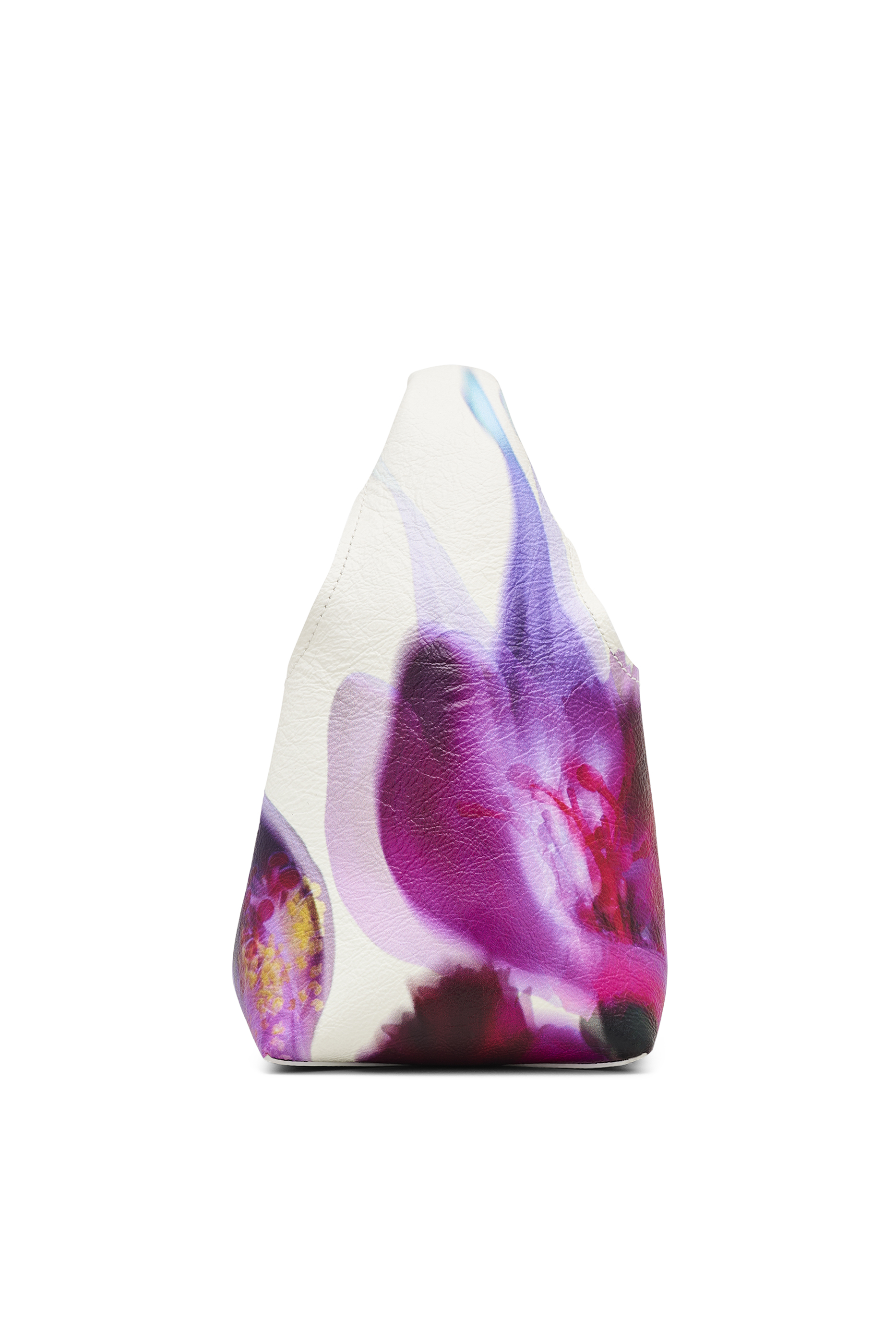 حقيبة صغيرة مزينة بزهور جلد