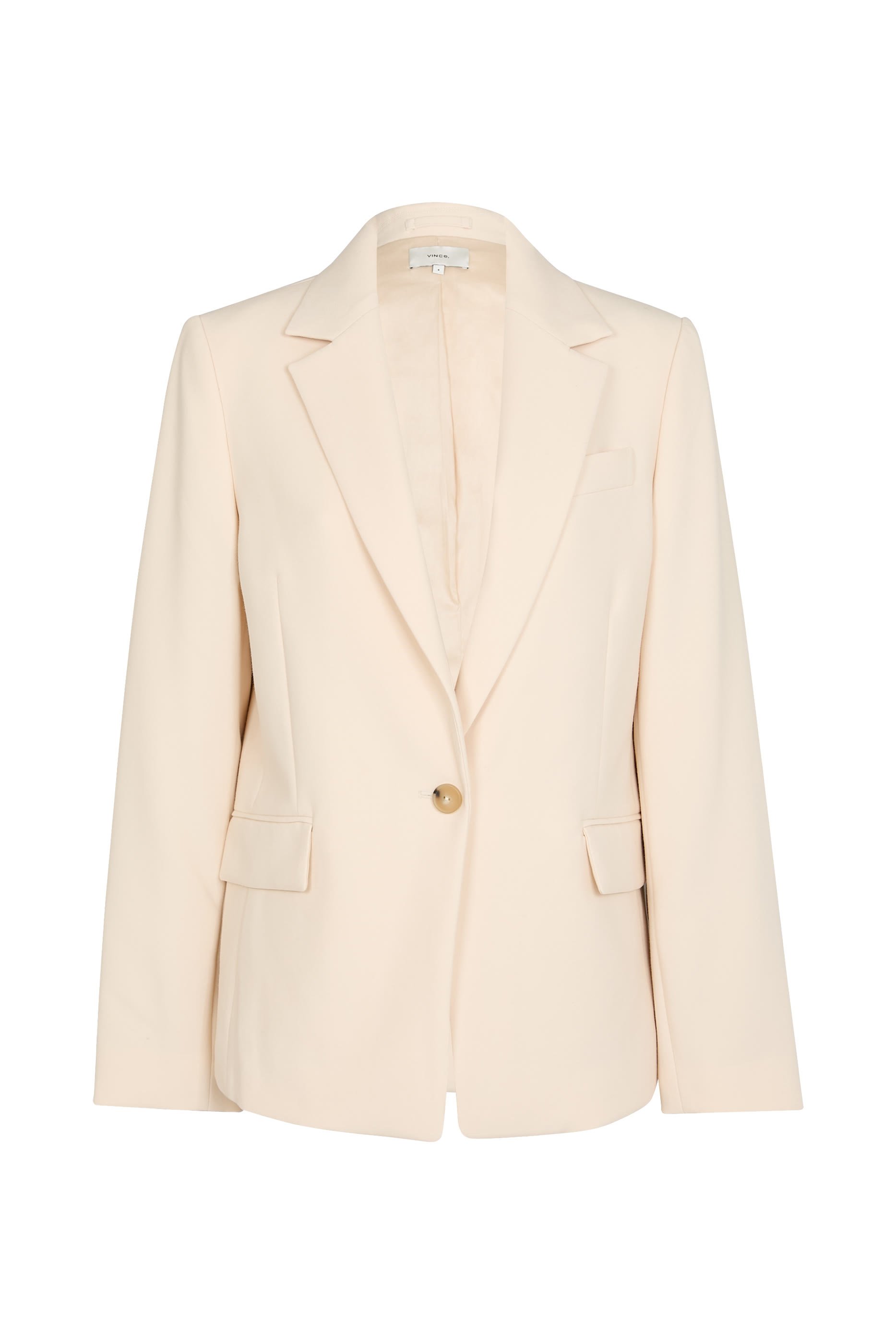 بليزر بزر وقصة ضيقة عند الخصر خامة ناعمة